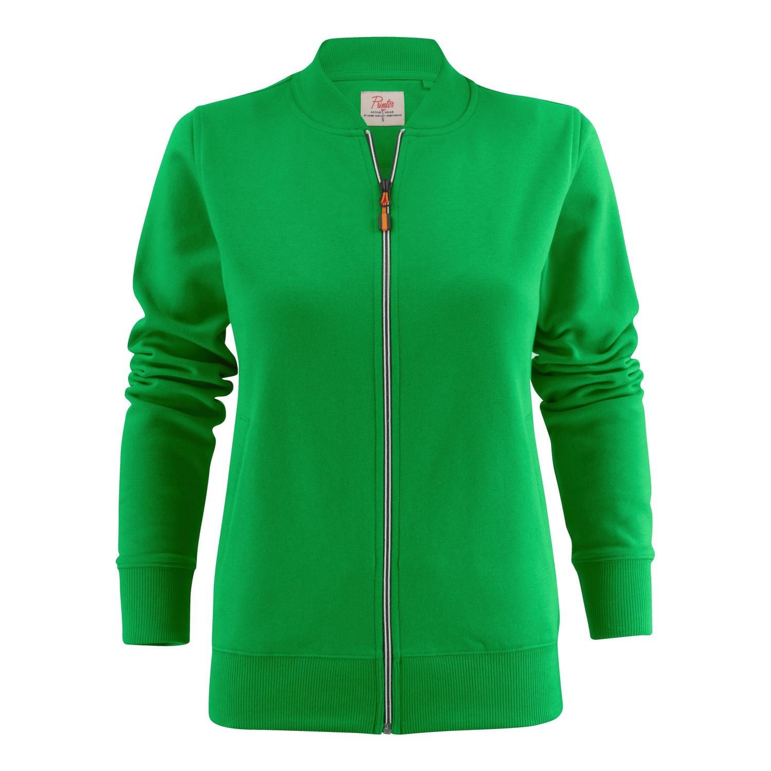 Printer Essentials Ladies Javelin Full Zip Sweatshirt Extra Large Fresh Green