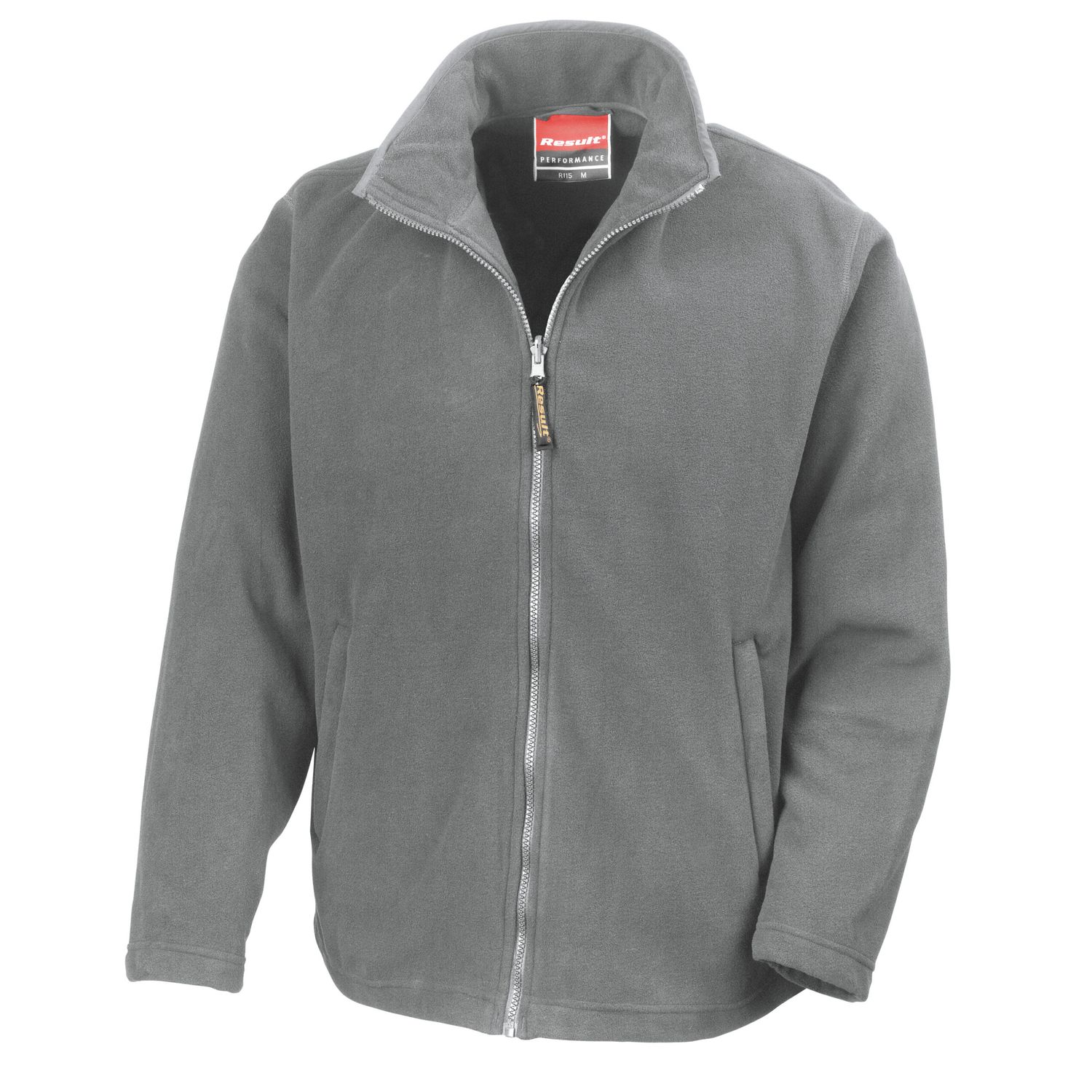 Result Mens Horizon High Grade Microfleece Jacket S Light Grey