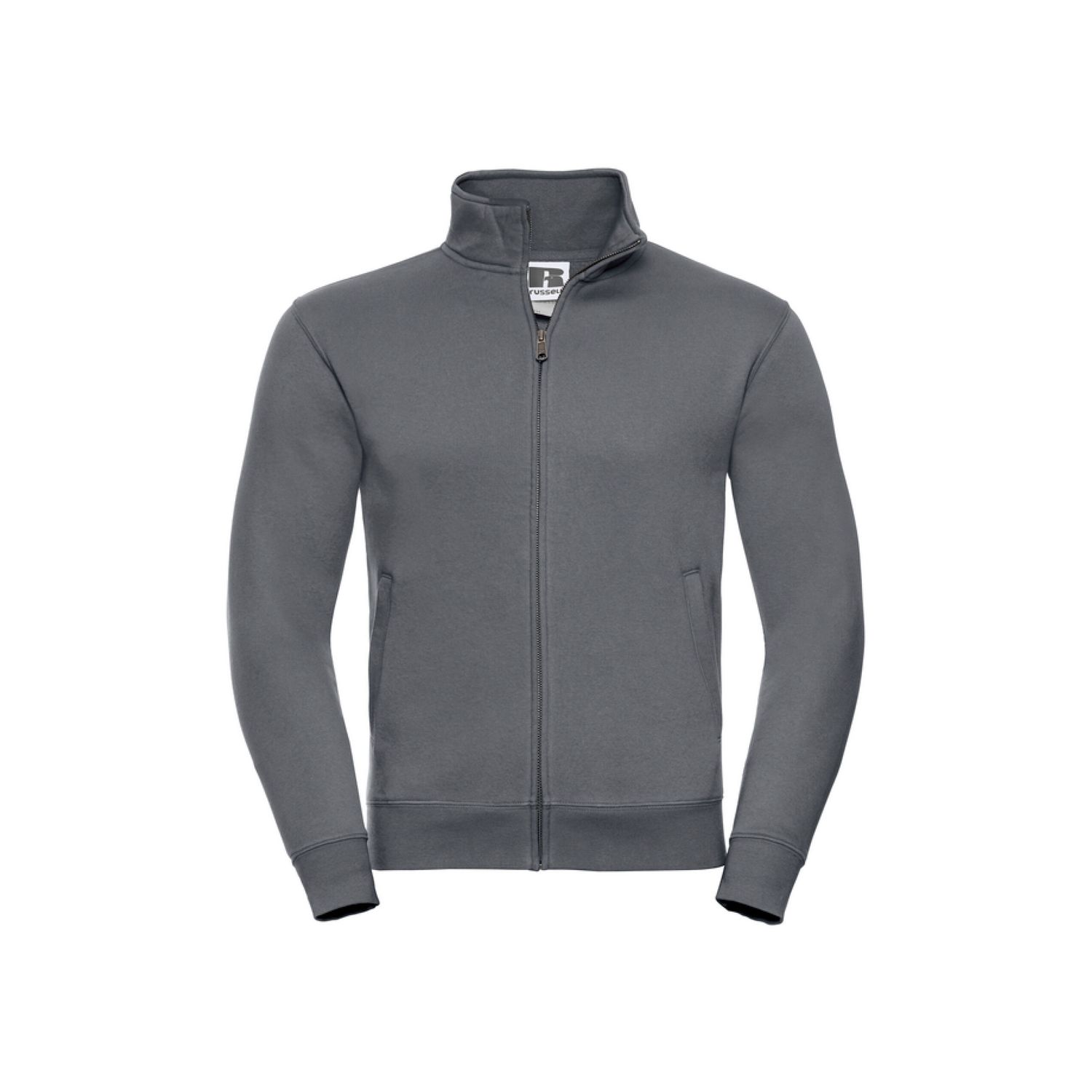 Russell Mens Authentic Sweat Jacket S Convoy Grey