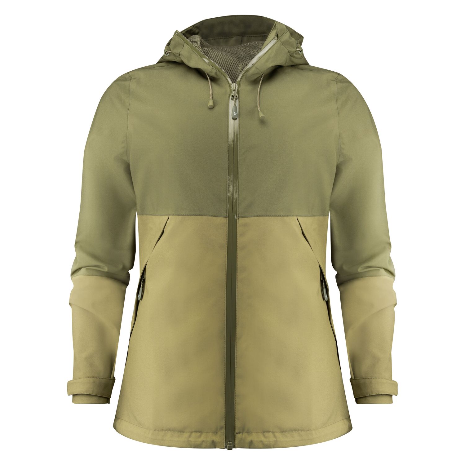 James Harvest Ladies Northville Two-Tone Shell Jacket M Moss Green