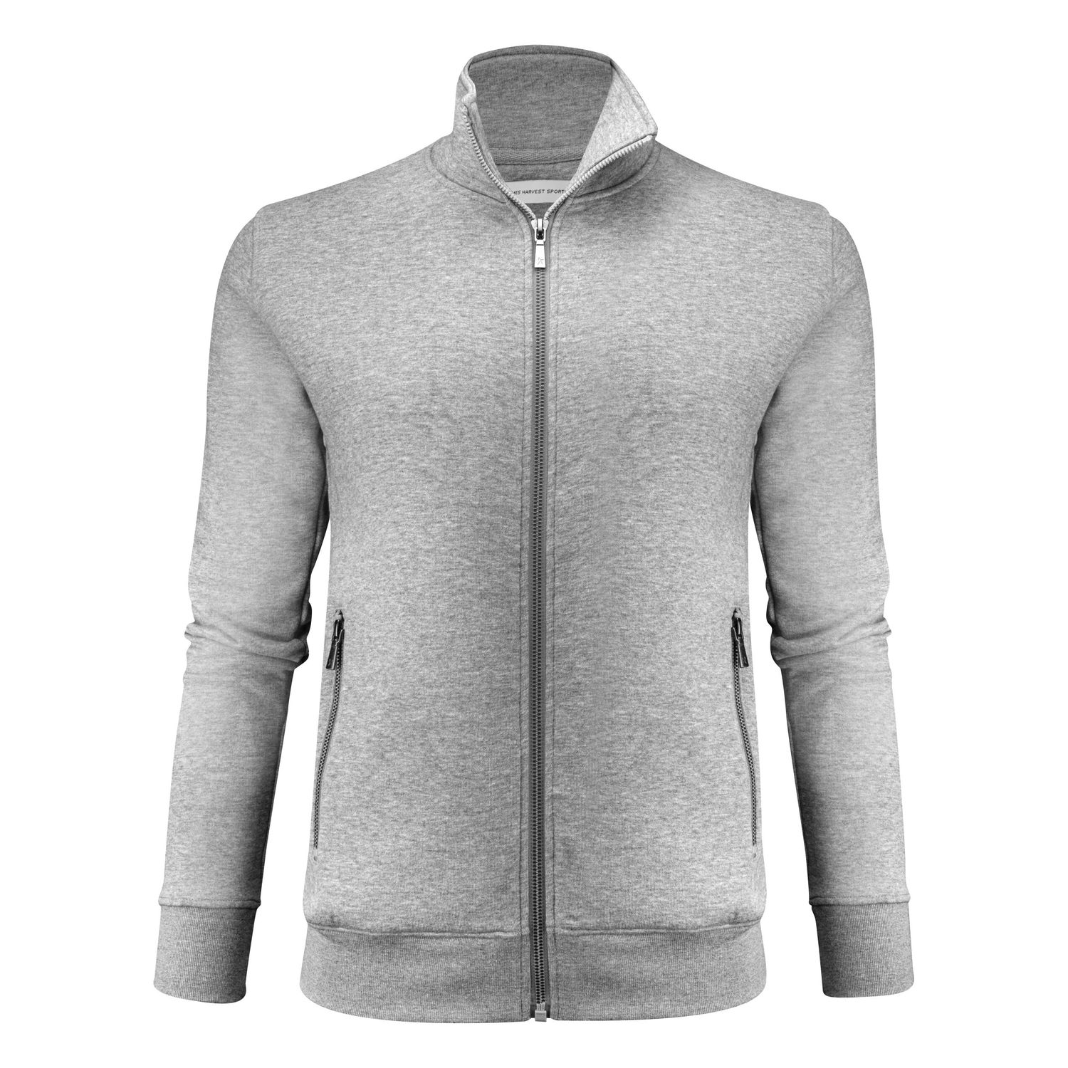 James Harvest Ladies Melville Heights Full Zip Sweater XS Grey Melange