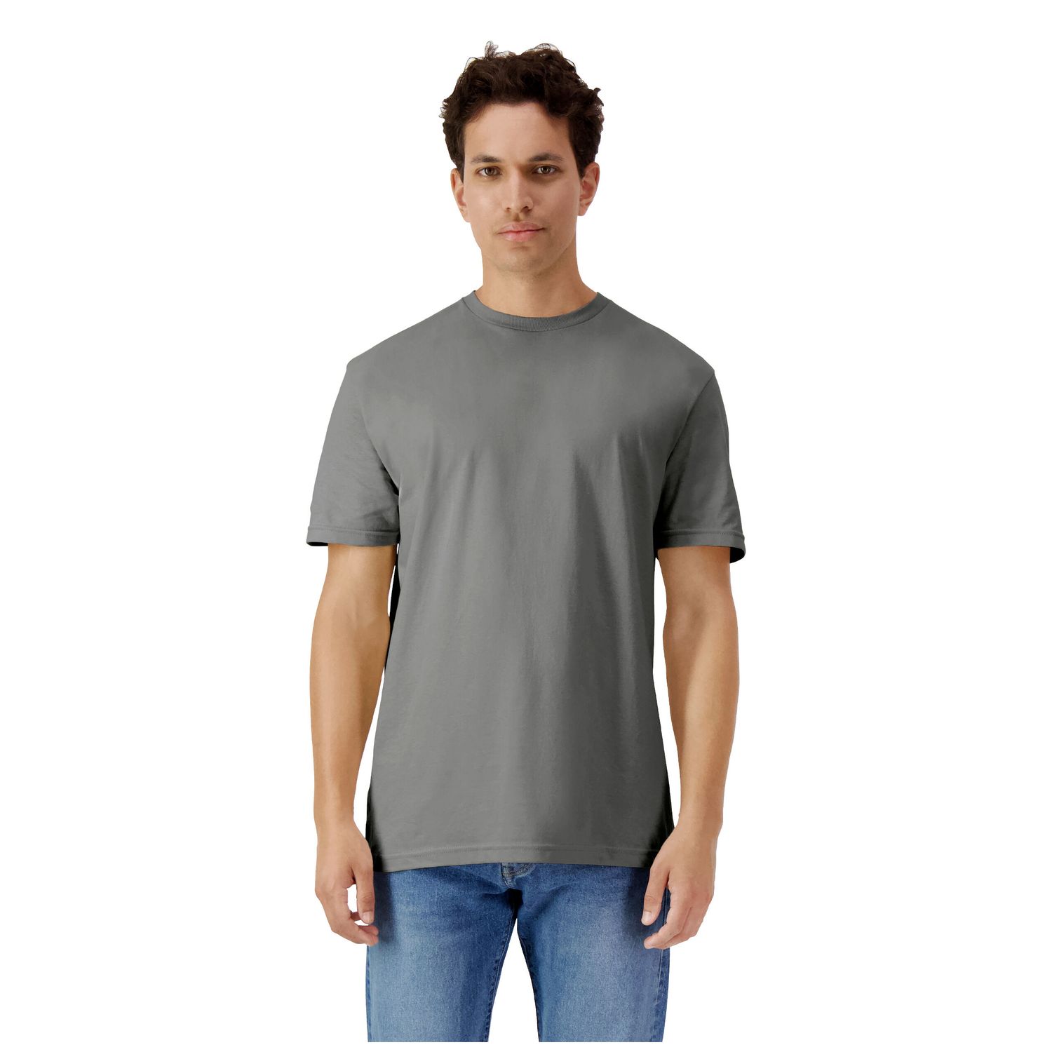 Gildan Light Cotton Adult T-Shirt L Charcoal