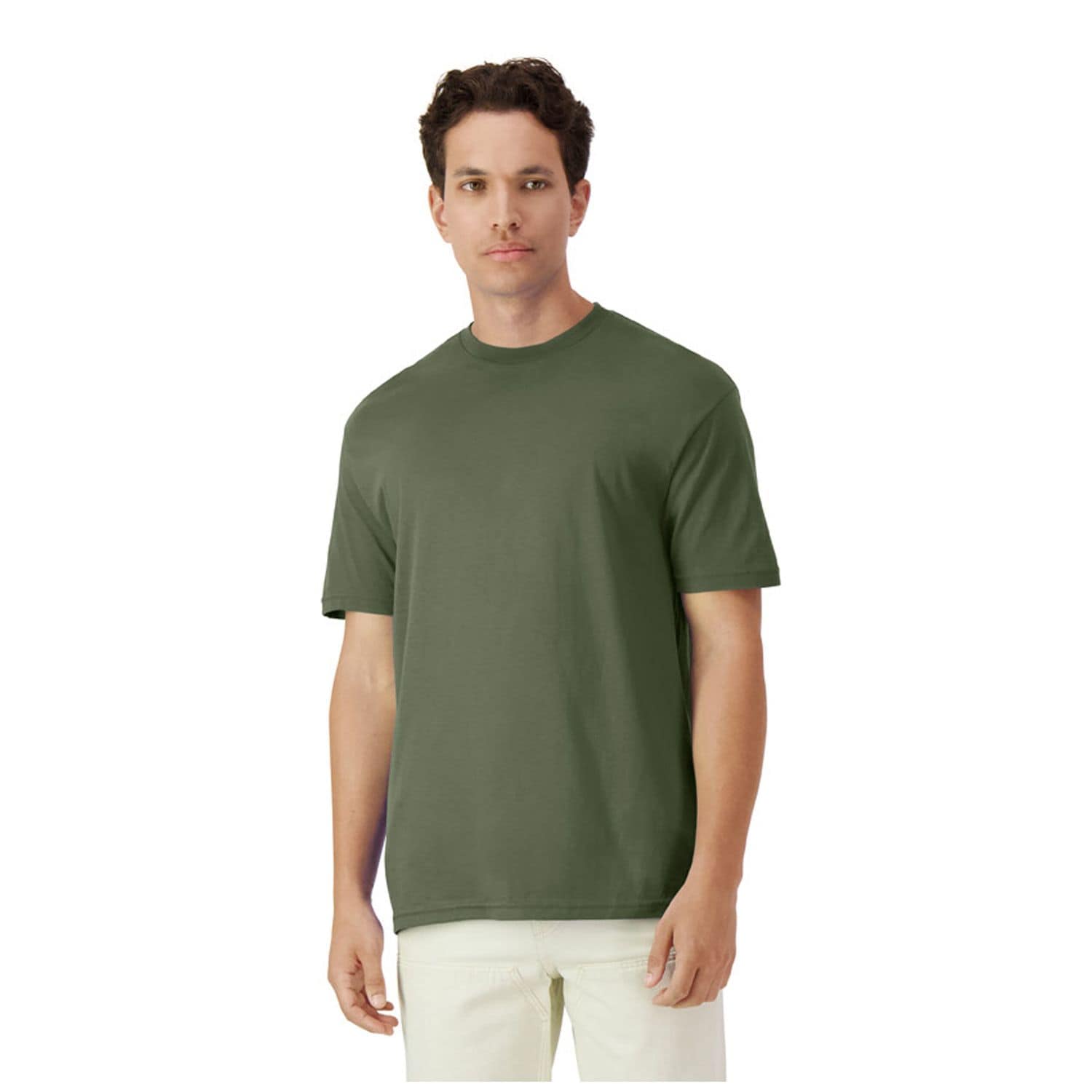 Gildan Light Cotton Adult T-Shirt M Military Green