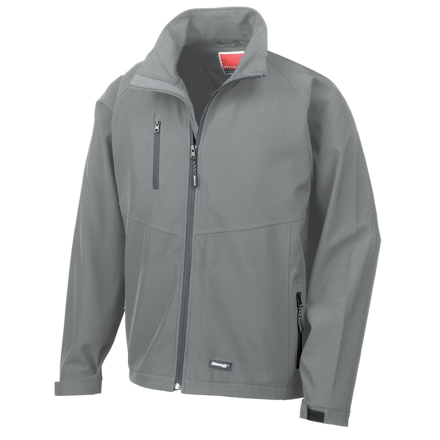 Result Mens Base Layer Softshell Jacket M Silver Grey