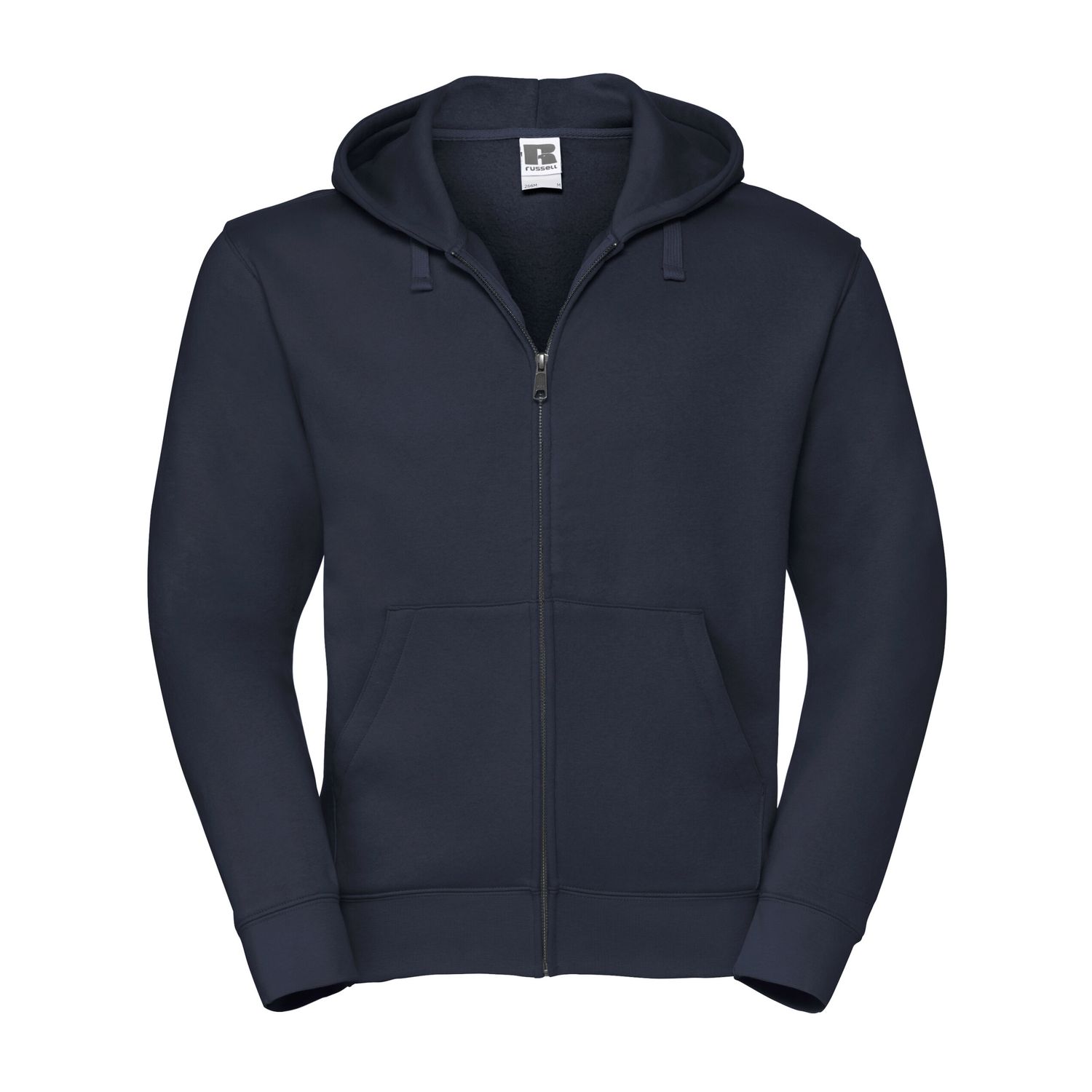 Russell Mens Authentic Zipped Hood Jacket M French Navy