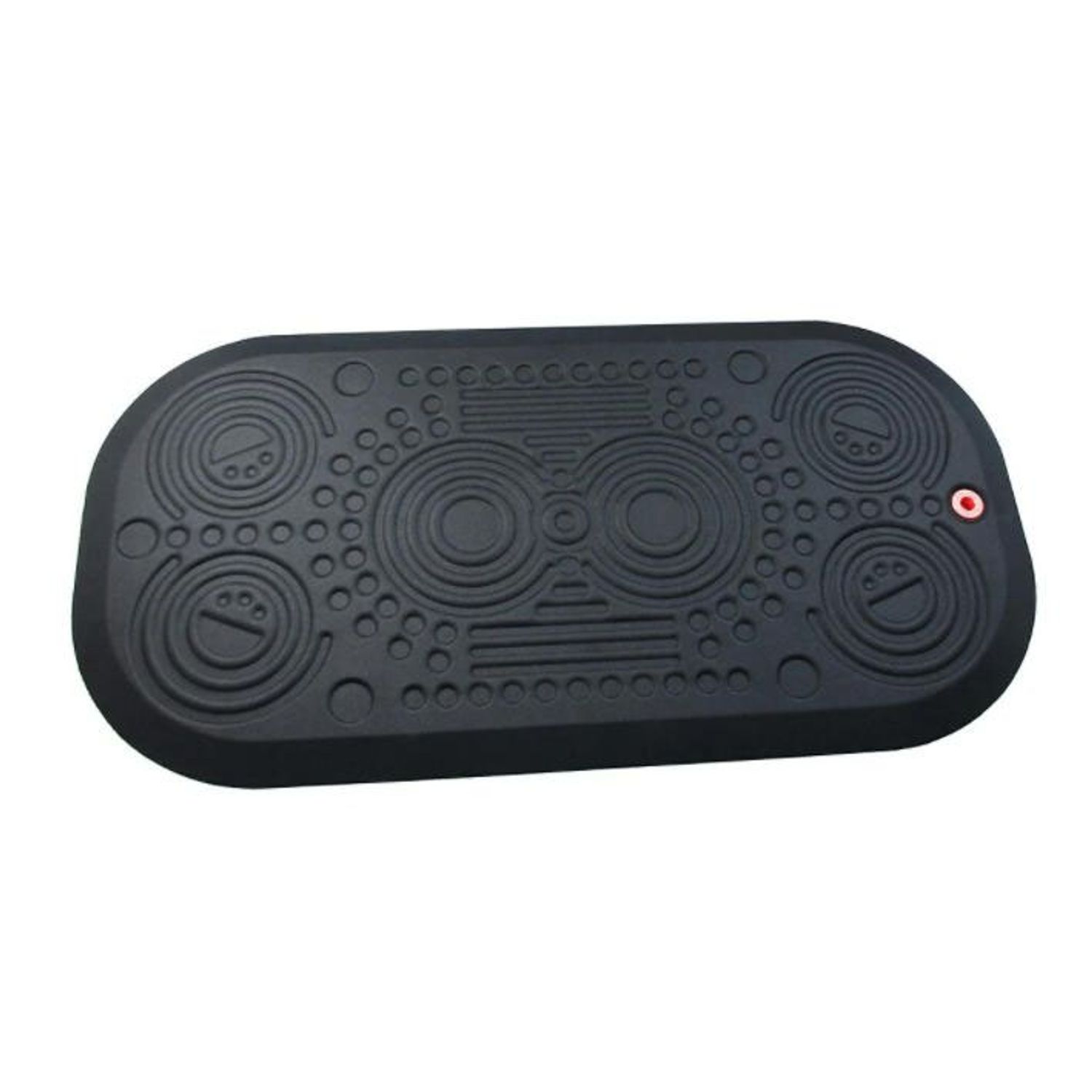 Floortex 2001 Anti-Fatigue Ergonomic Floor Mat for Sit Stand Desks/Workstations Anti-Microbial - 50x100cm Black