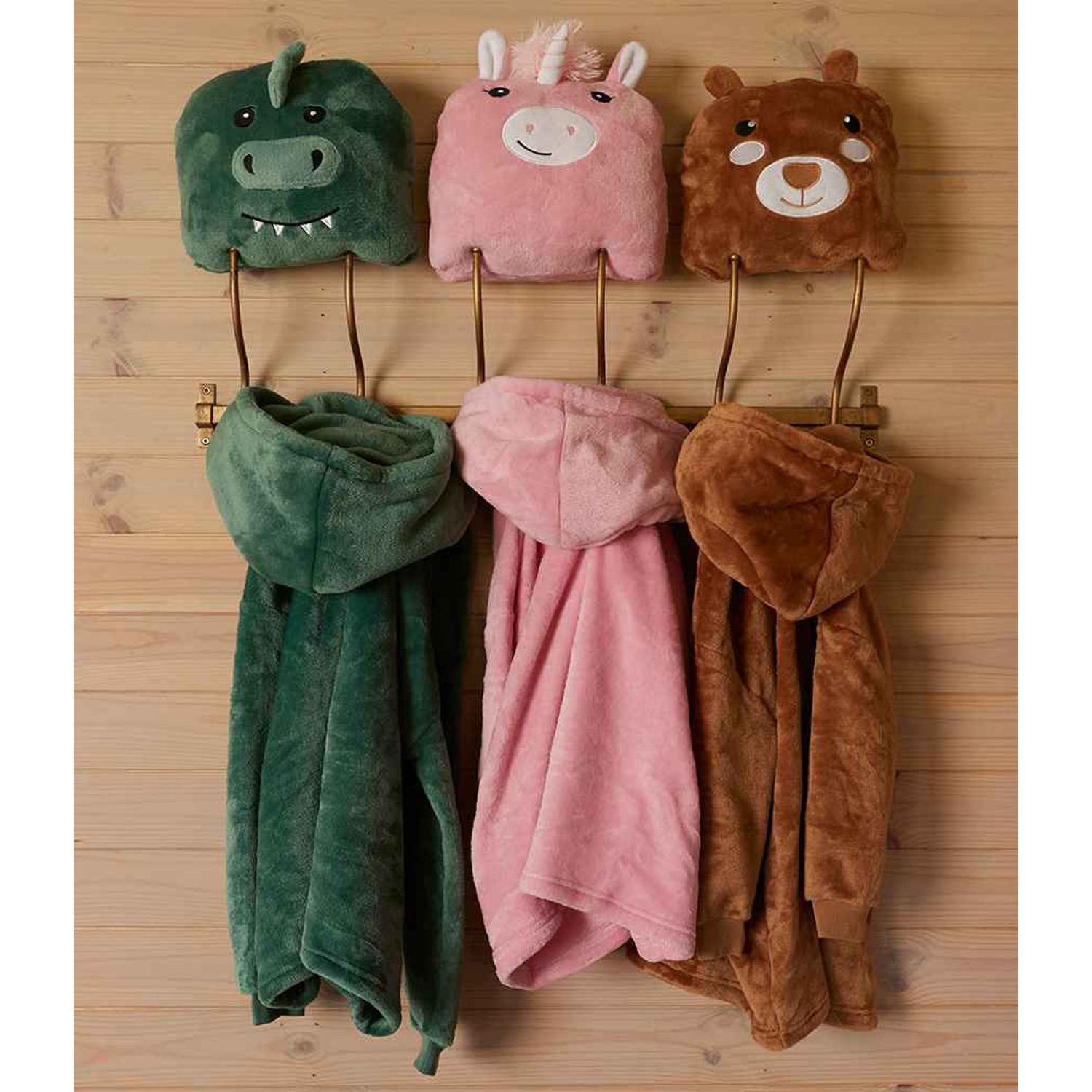 Brand Lab Kids Character Cushion Hooded Blanket Brown Teddy Size 2-4 Years