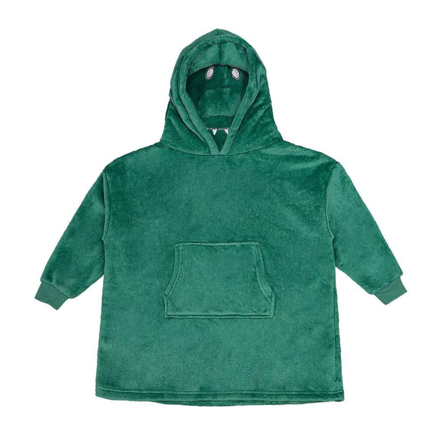 Brand Lab Kids Character Cushion Hooded Blanket Green Dinosaur Size 2-4 Years