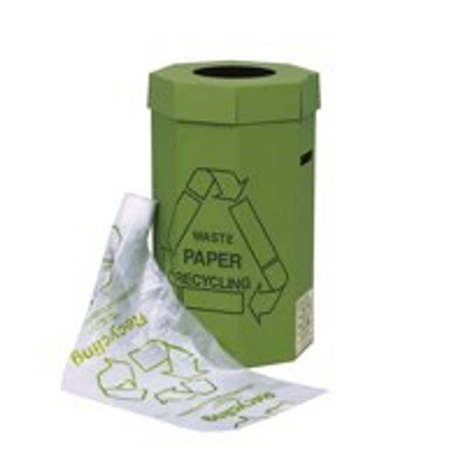 Acorn Green Bin High Volume Paper Recycling Bin 60L - H677 X W360mm (Pack of 5)