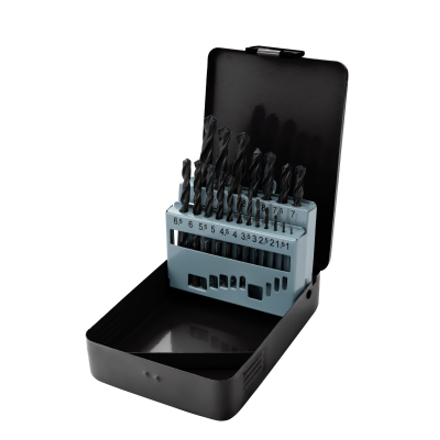 Professional Tool Industries PTI 19 Piece HSS Drill Bit Set In Metal Tin 1 - 10m