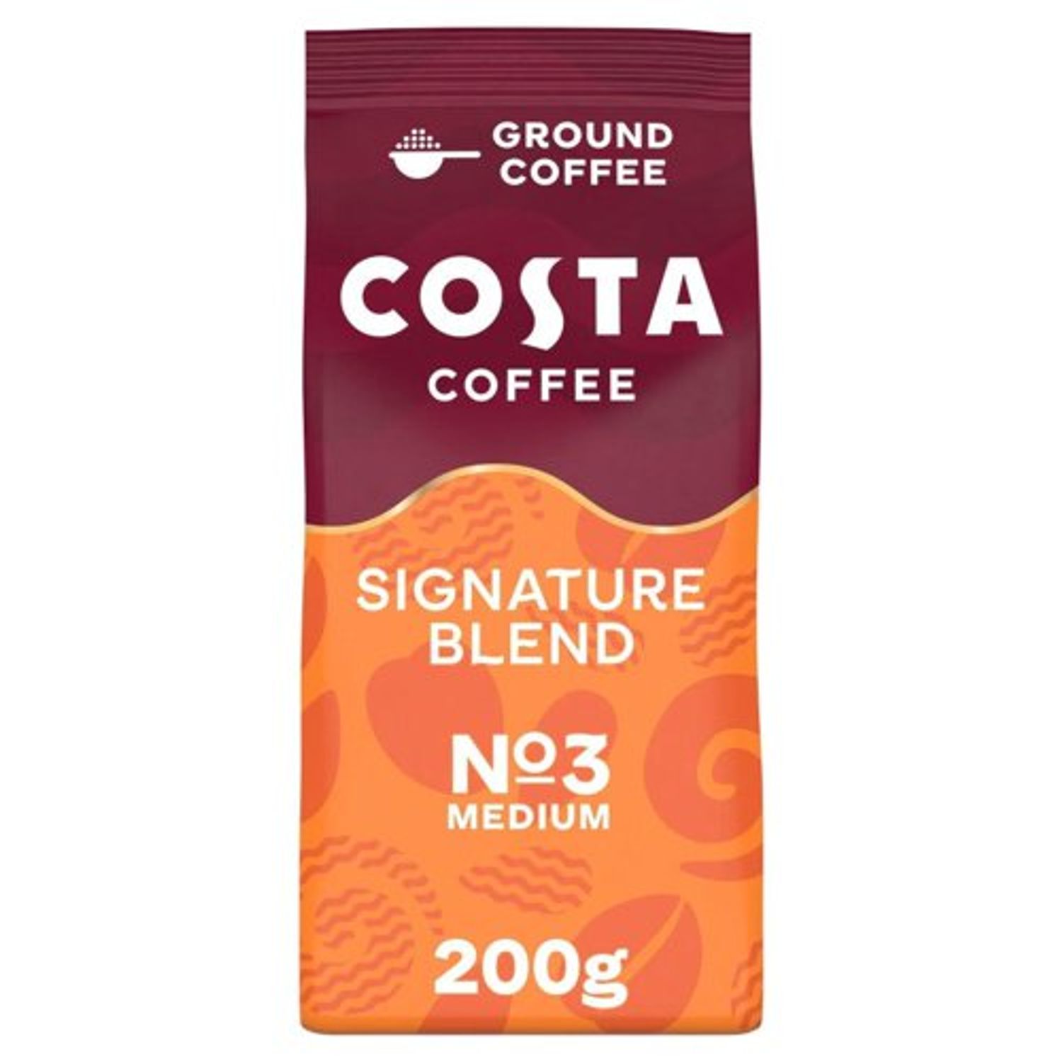 Costa Costa Signature Blend Ground For Cafetiere & Filter 200g (Pack of 5)