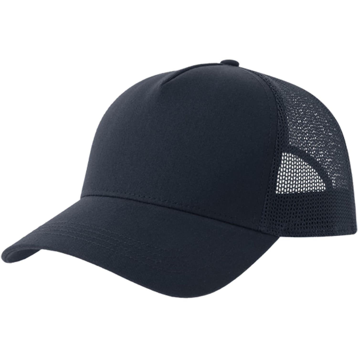Atlantis Rapper Cotton S 5 Panel Sustainable Trucker Cap Navy/Navy One Size ACRP