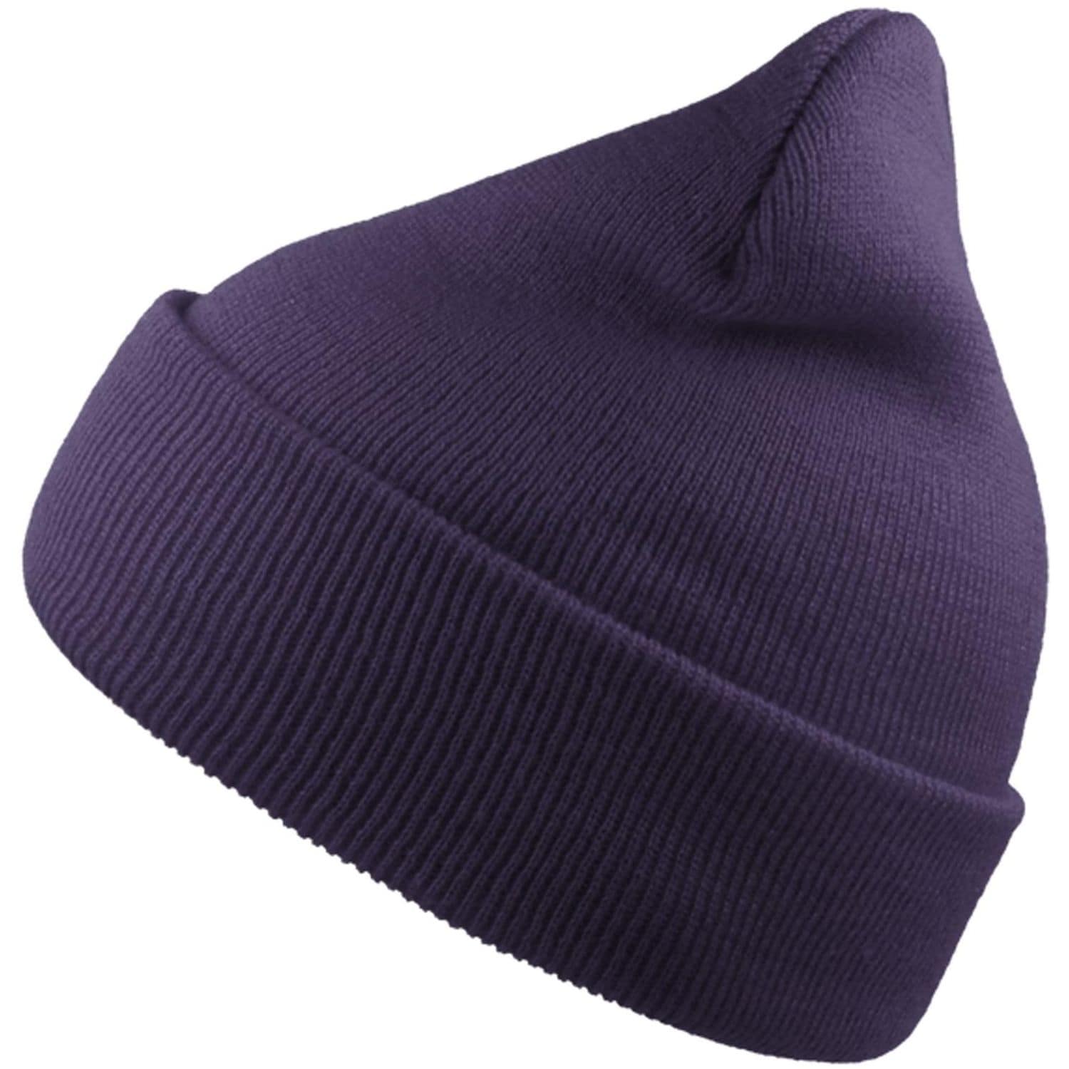 Atlantis Wind S Recycled Beanie Double Skin Cuffed Purple One Size ACWINS-VI-OS