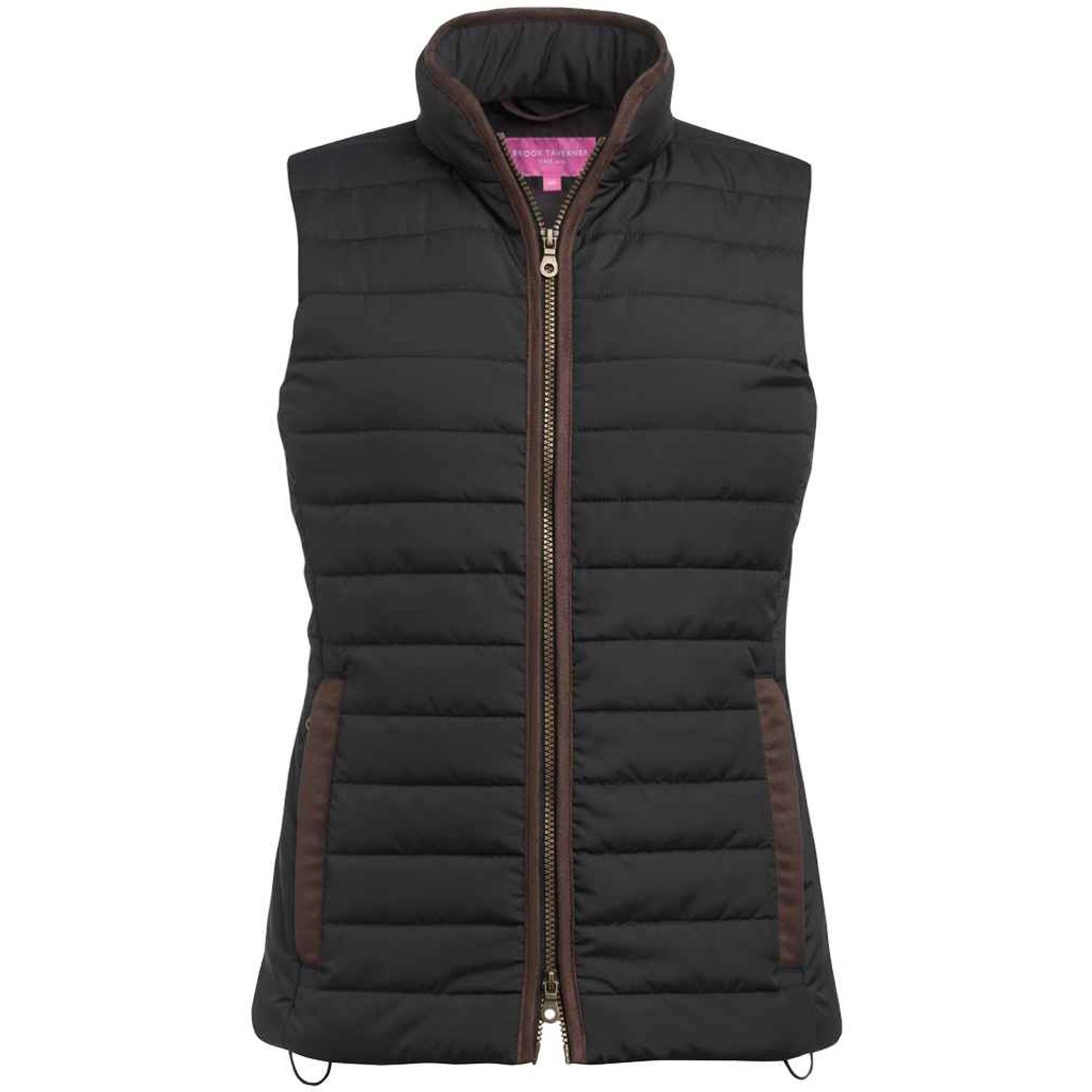 Brook Taverner Ladies Madison Quilted Gilet  Black  Extra Large