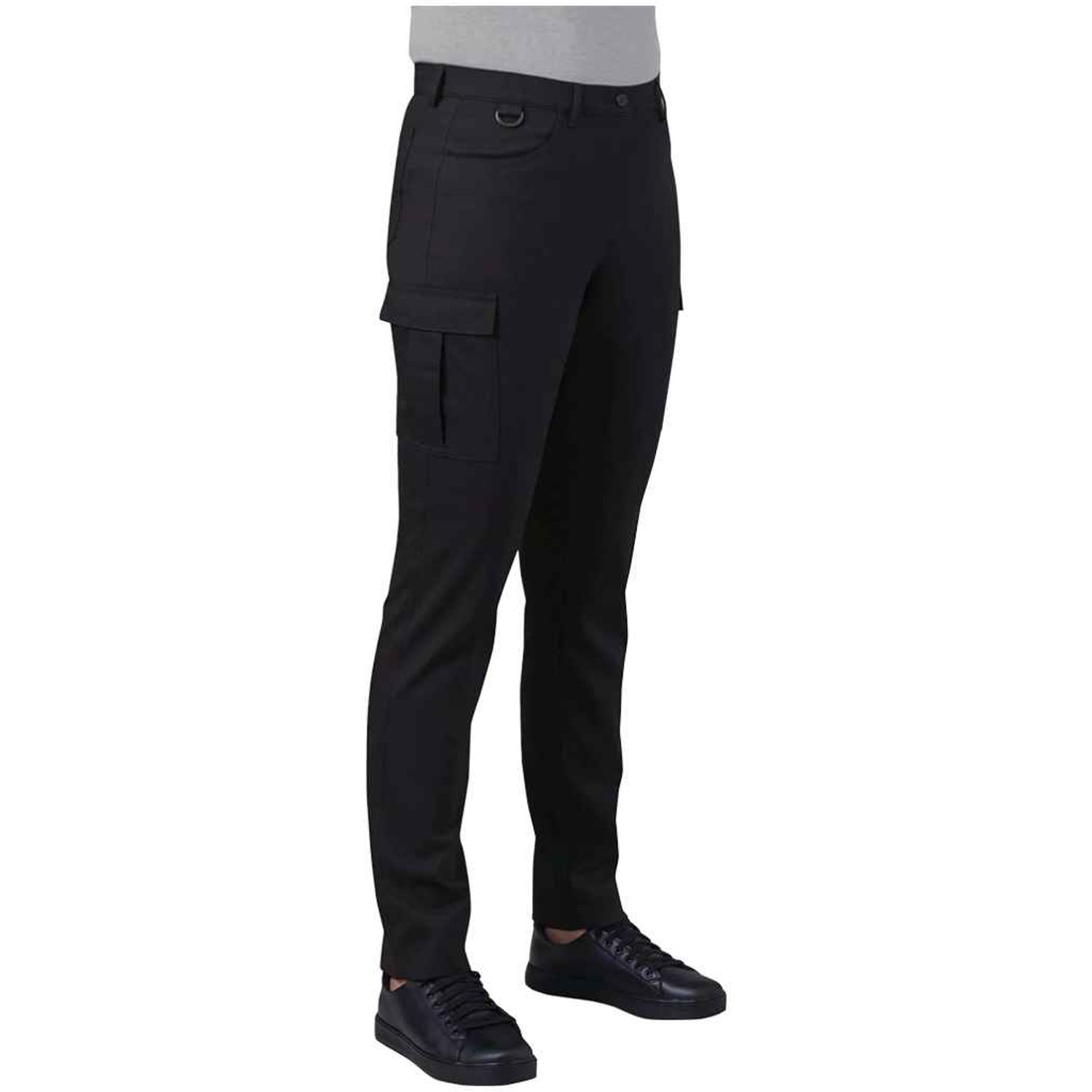 Brook Taverner Ladies Nantes Tailored Leg Cargo Trousers  Black Size  8/R