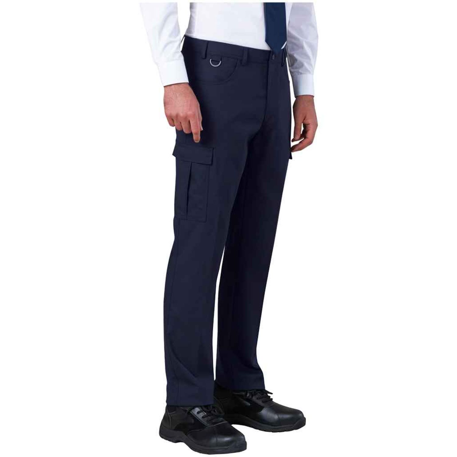 Brook Taverner Tours Tailored Fit Cargo Trousers  Navy Size  32/L