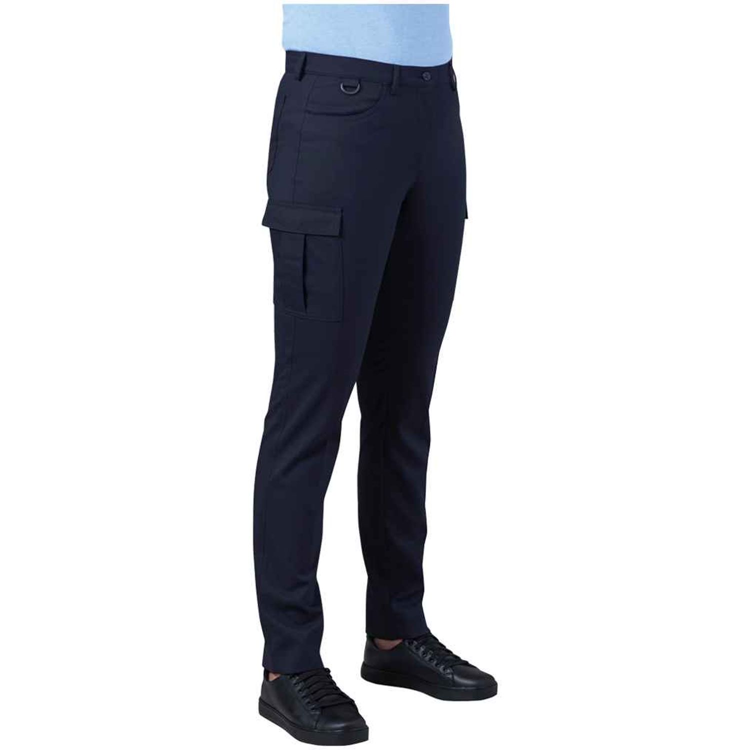 Brook Taverner Ladies Nantes Tailored Leg Cargo Trousers  Navy Size  20/L