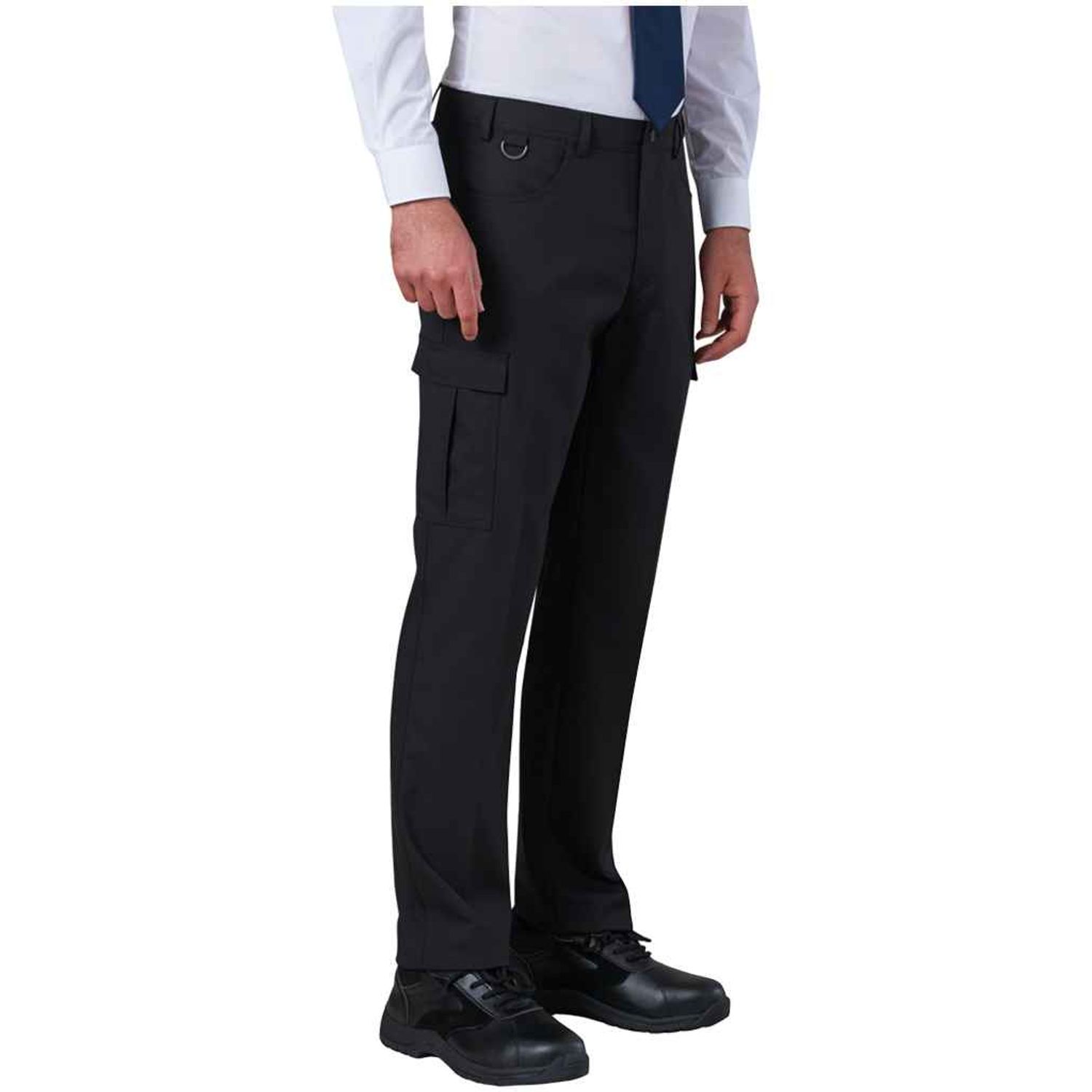Brook Taverner Tours Tailored Fit Cargo Trousers  Black Size  36/R