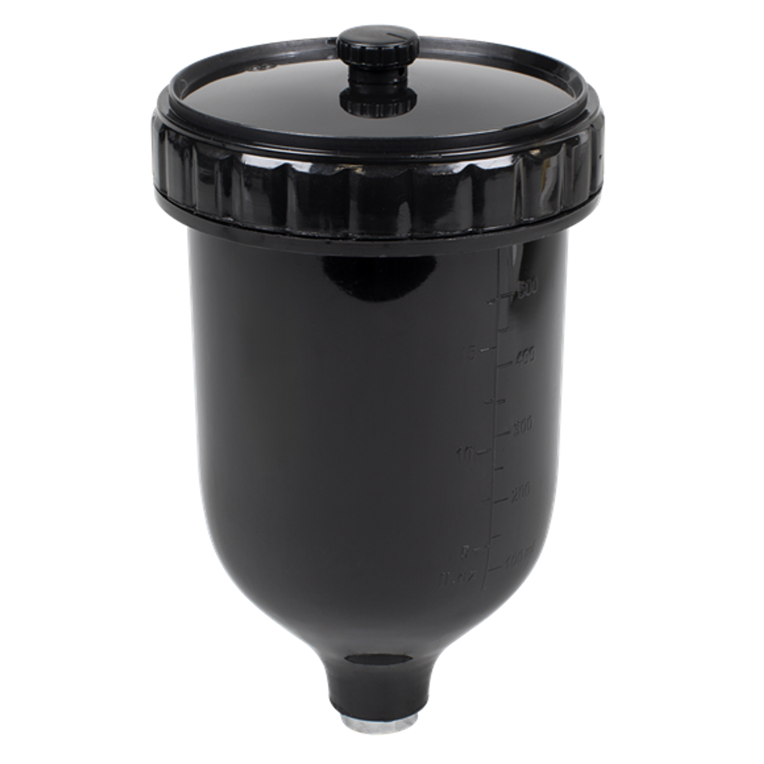 Sealey UV Paint Spray Gun Pot with Brass Fitting 600ml Black