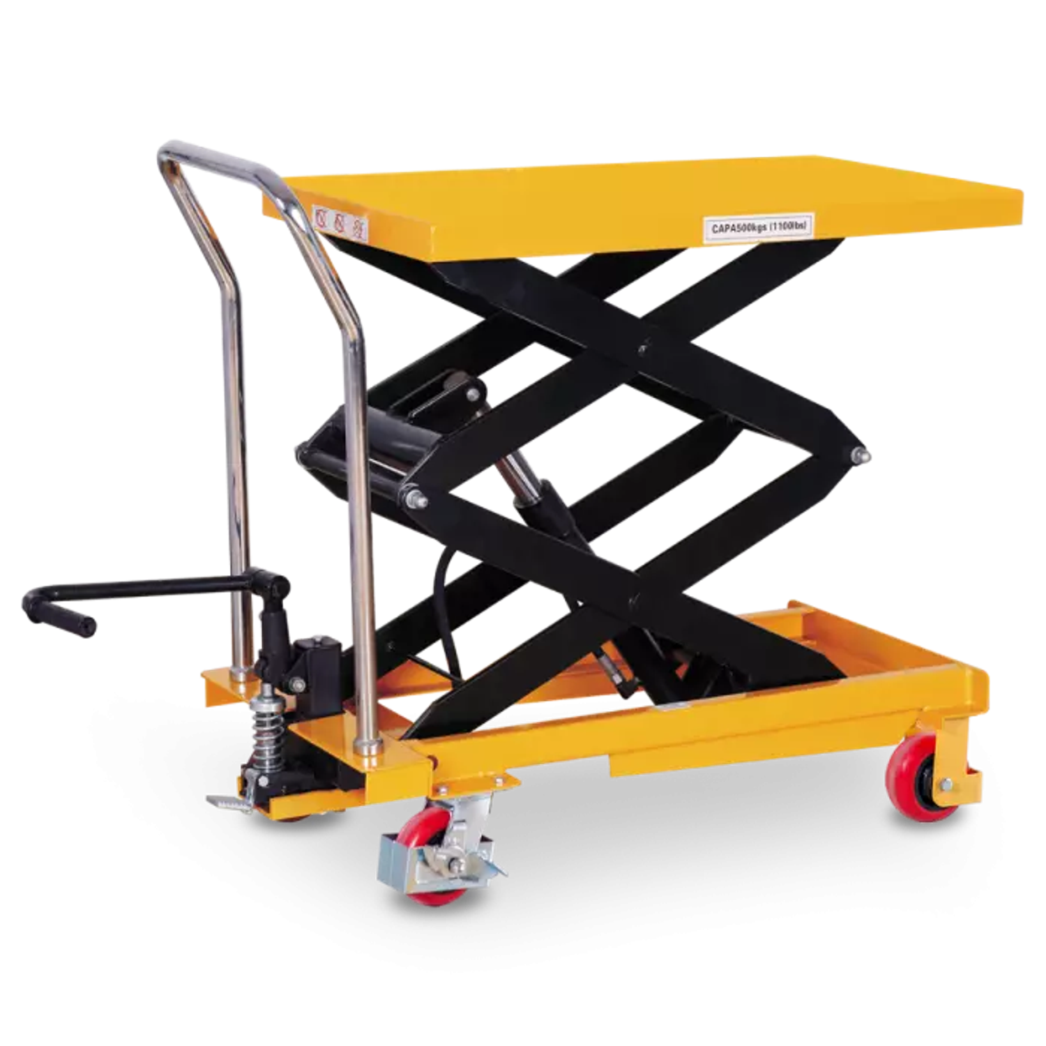 LIFTRUCK UK Manual Double Scissor Lift Table - 1000Kg Capacity
