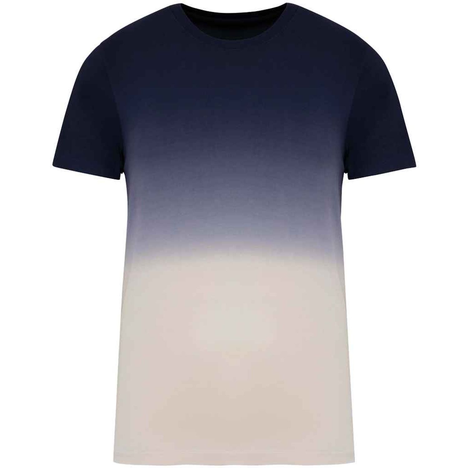 Native Spirit Unisex Dip Dye T-Shirt Dip Dye Navy Size Medium