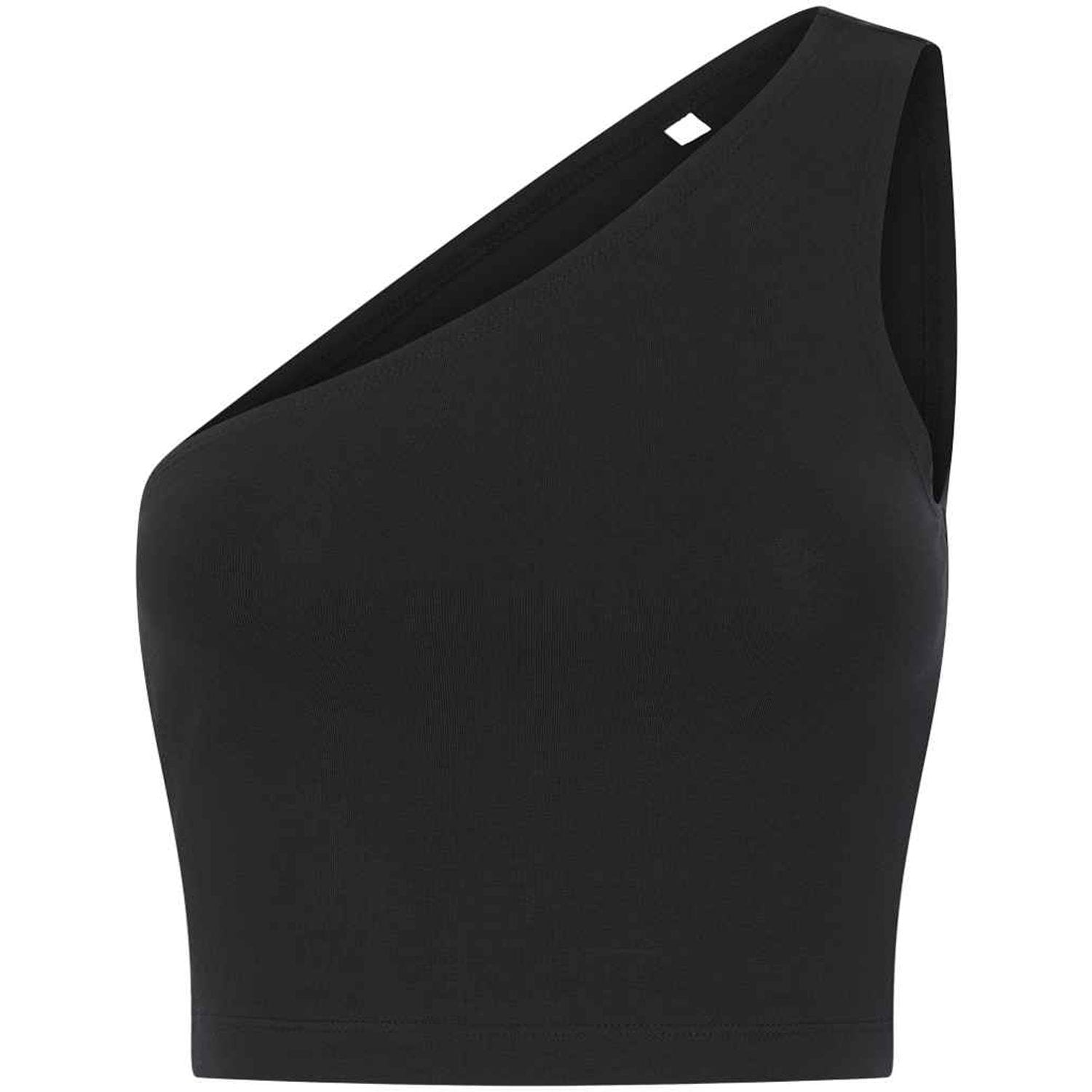 SF Clothing Ladies One Shoulder Black Top - Size 2XL