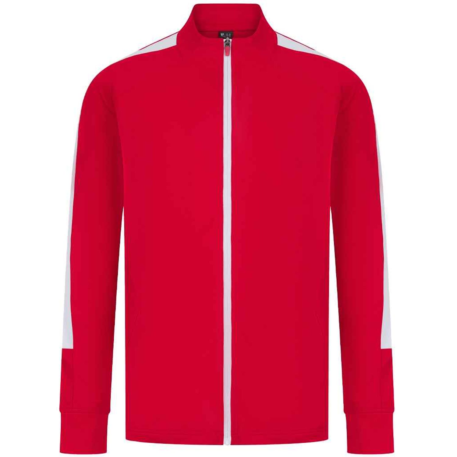 Finden + Hales Knitted Red/White Tracksuit Top - Size 3XL