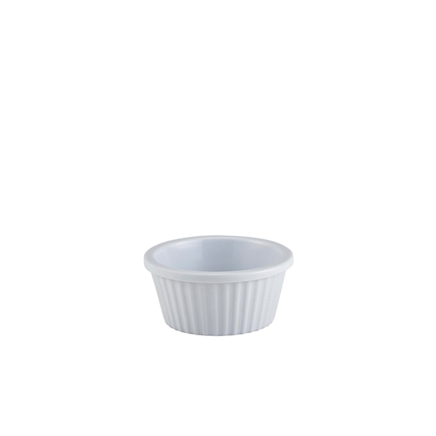 Genware Ramekin - 1oz Fluted White- you get 24