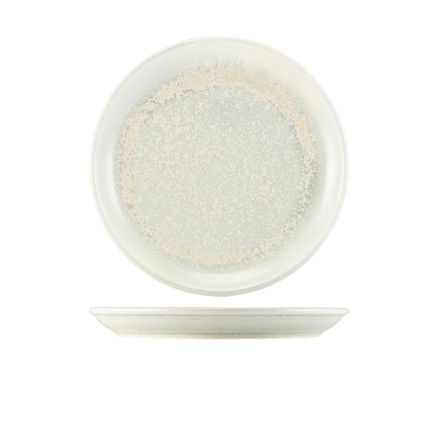 Genware Terra Porcelain Pearl Coupe Plate 24cm- you get 6