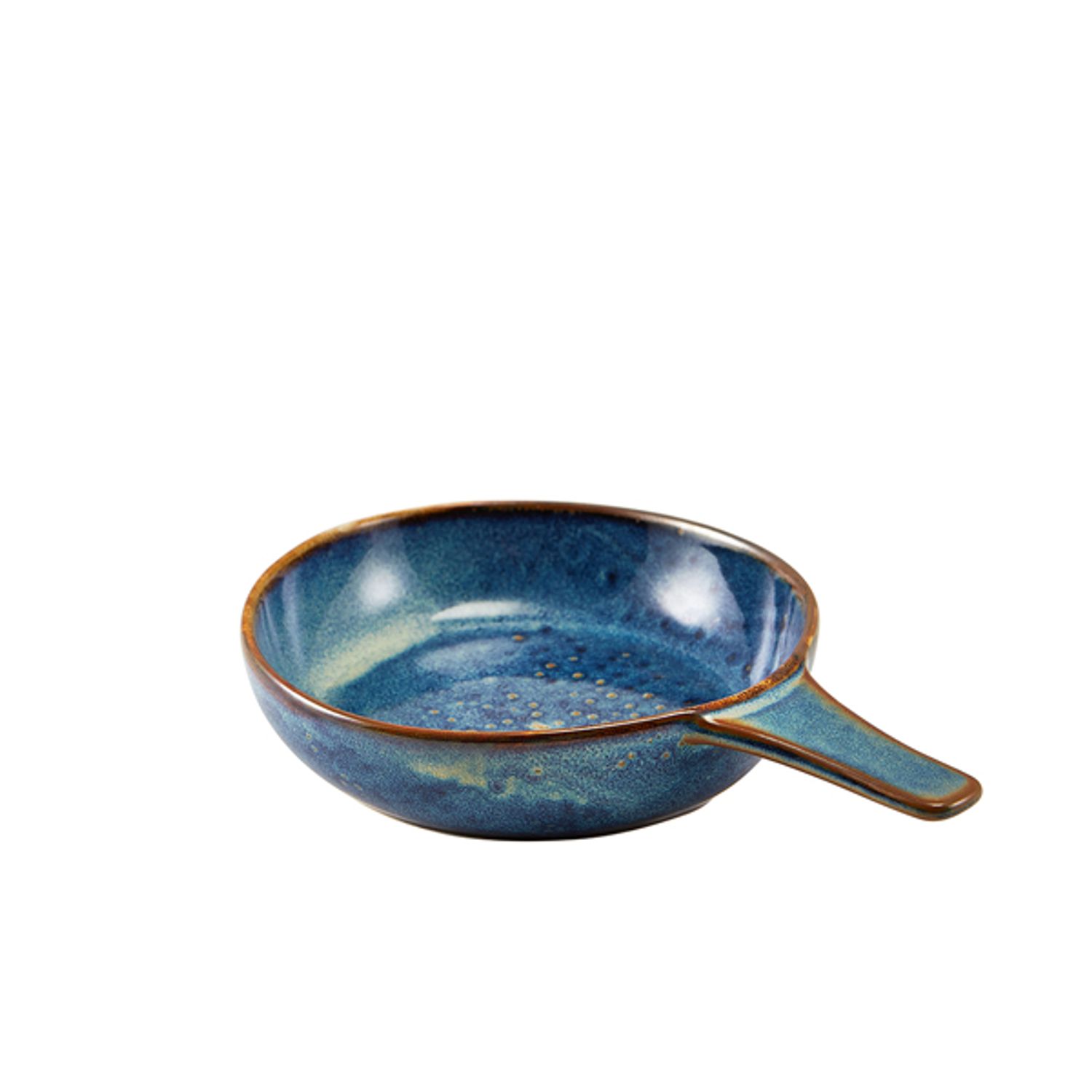 Genware Terra Porcelain Aqua Blue Presentation Pan 15.5cm- you get 6