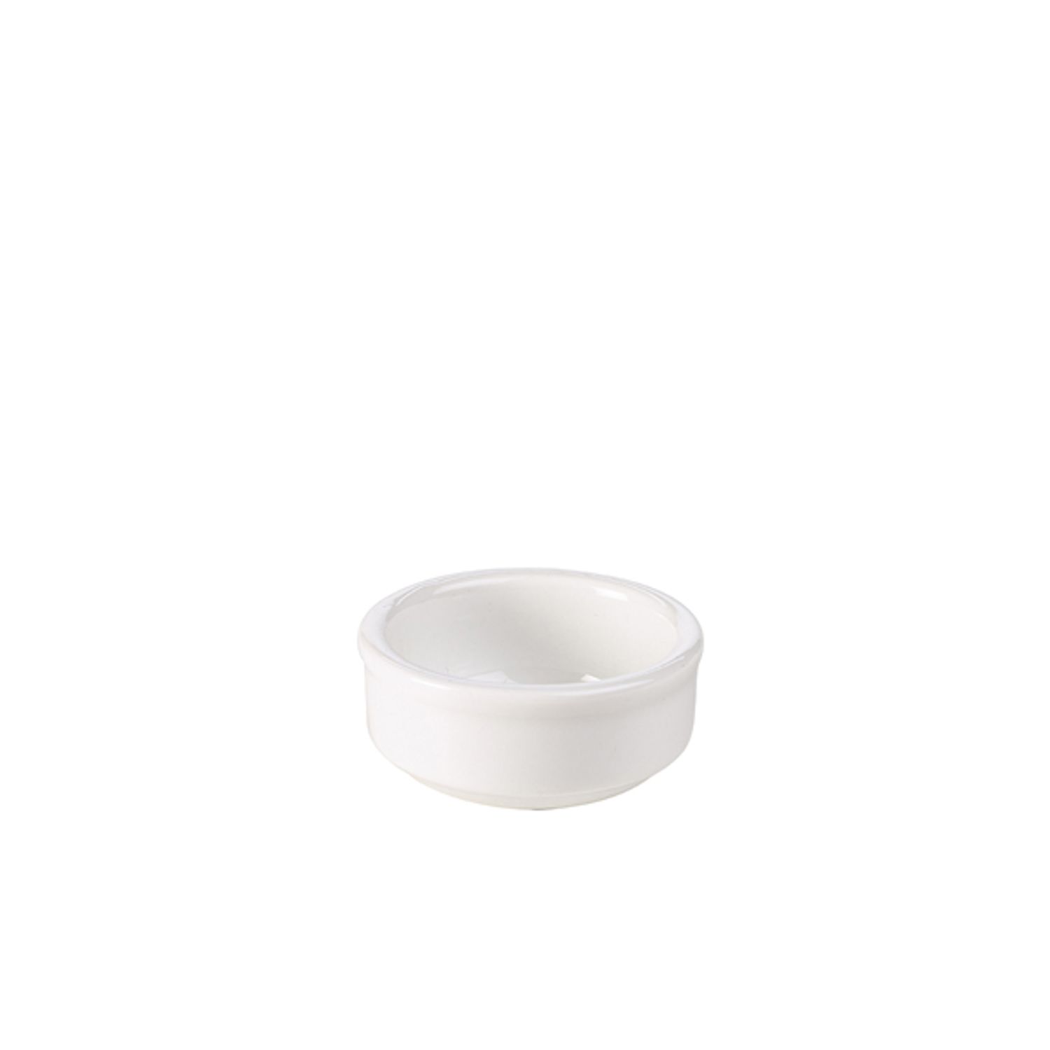 Genware Porcelain Mustard/Butter/Sauce Dish 6cm/2.25in- you get 12