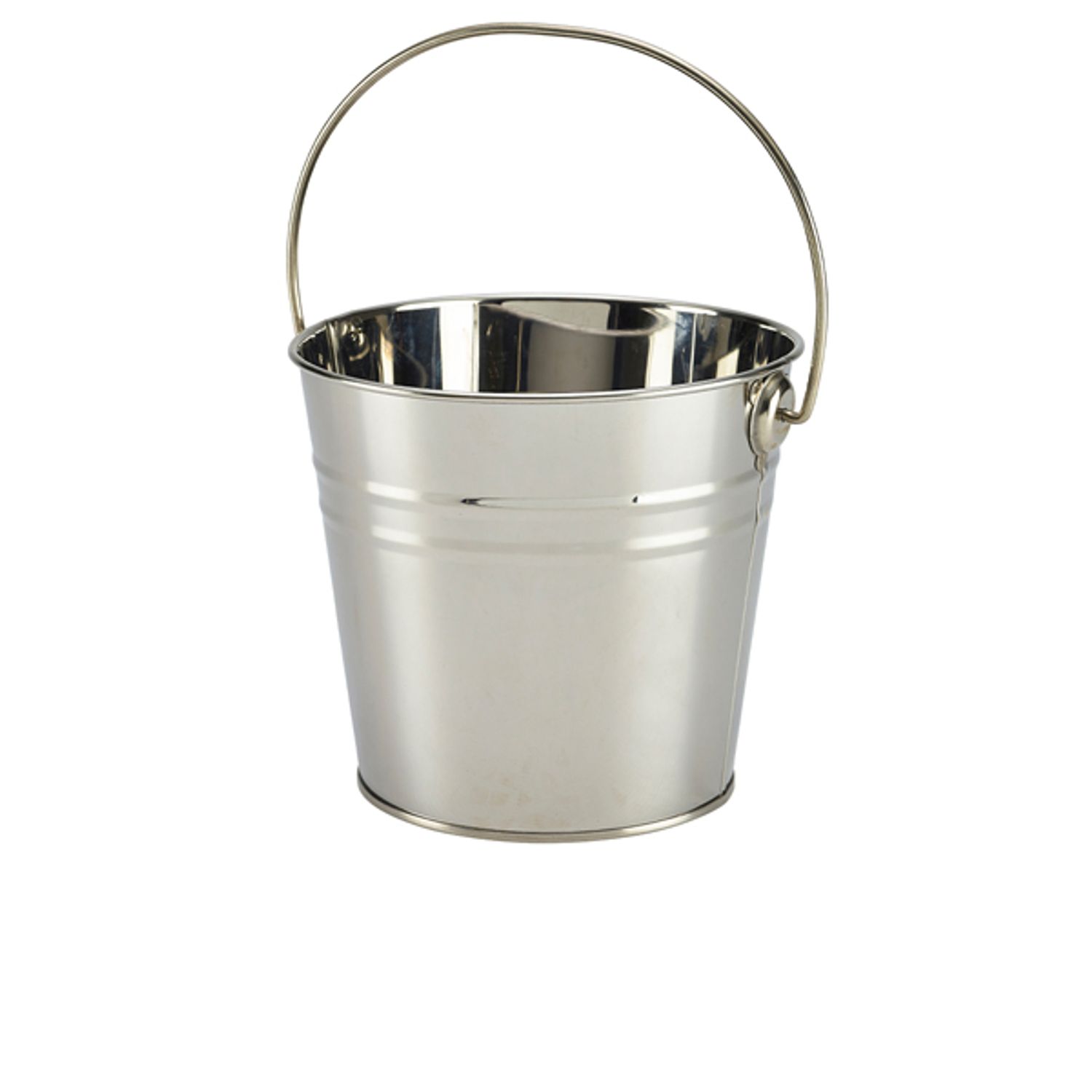 Genware Stainless Steel Serving Bucket 16cm Dia