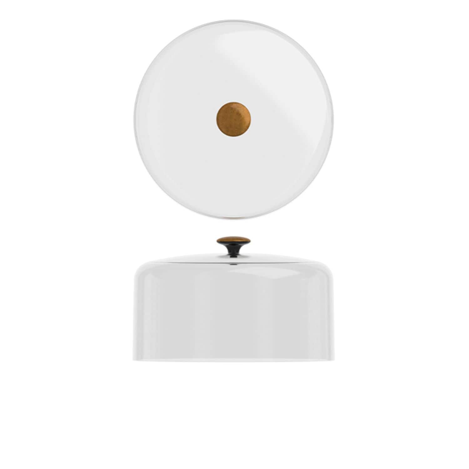 Genware Clear PC Dome Lid with Copper Handle 26.5 x 16.2cm