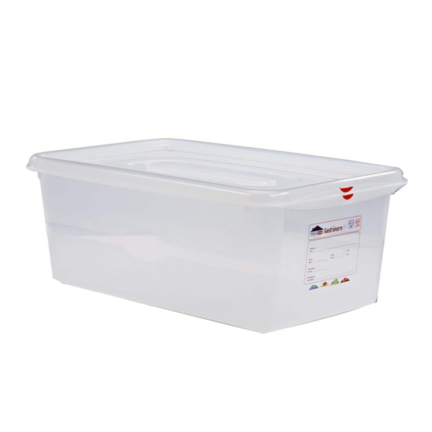 Genware GN Storage Container 1/1 200mm Deep 28L- you get 6