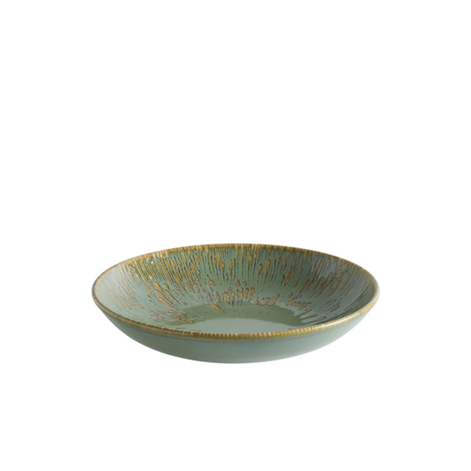 Genware Sage Snell Bloom Deep Plate 23cm- you get 6