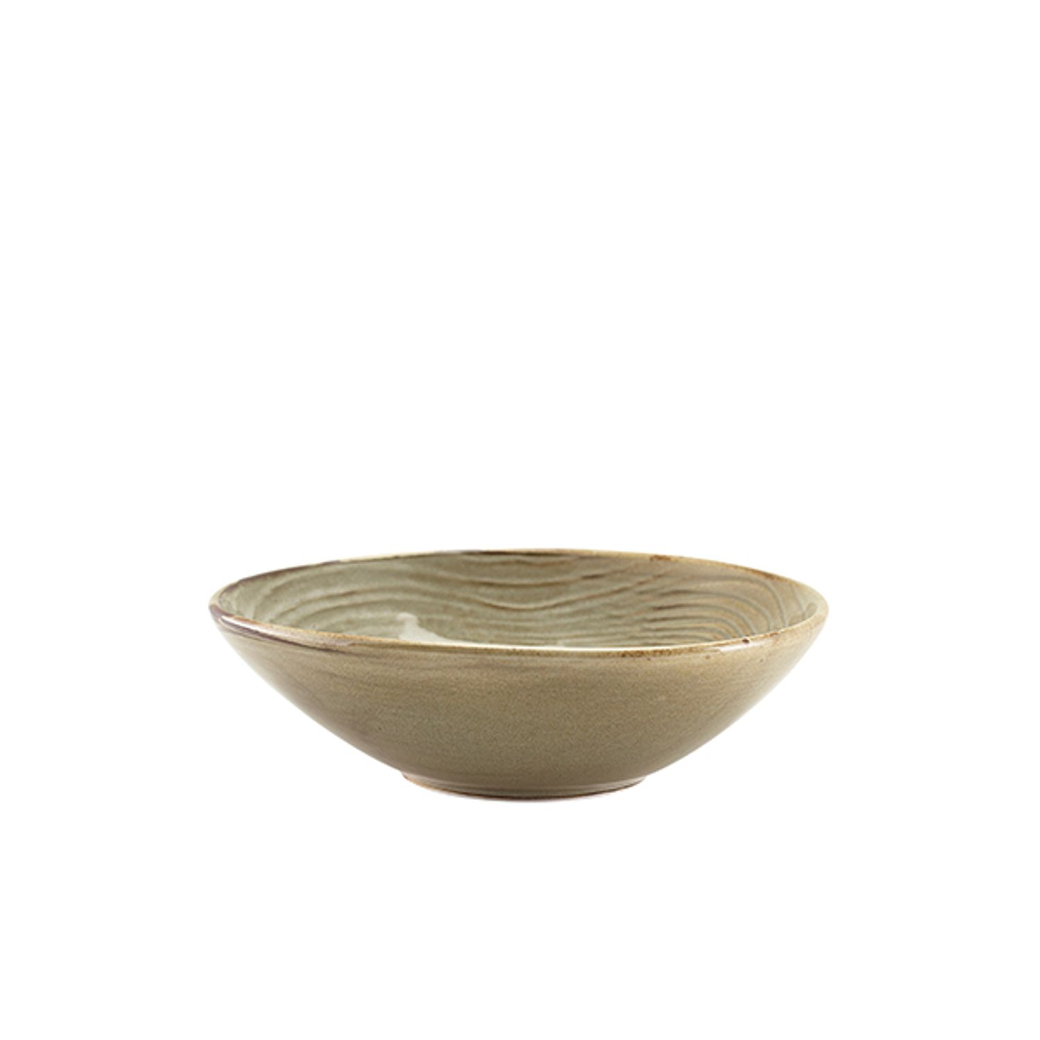 Genware Terra Porcelain Grey Organic Bowl 22cm- you get 6