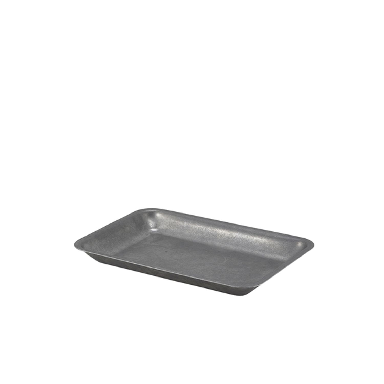 Genware Vintage Steel Tray 20 x 14cm- you get 24