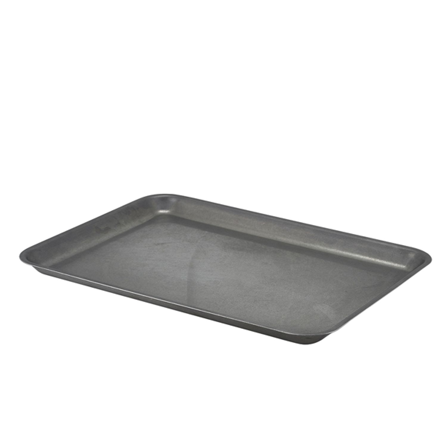 Genware Vintage Steel Tray 37 x 26.5cm- you get 12