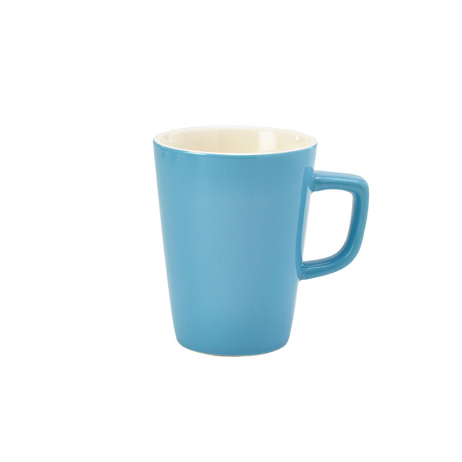 Genware Porcelain Blue Latte Mug 34cl/12oz- you get 6