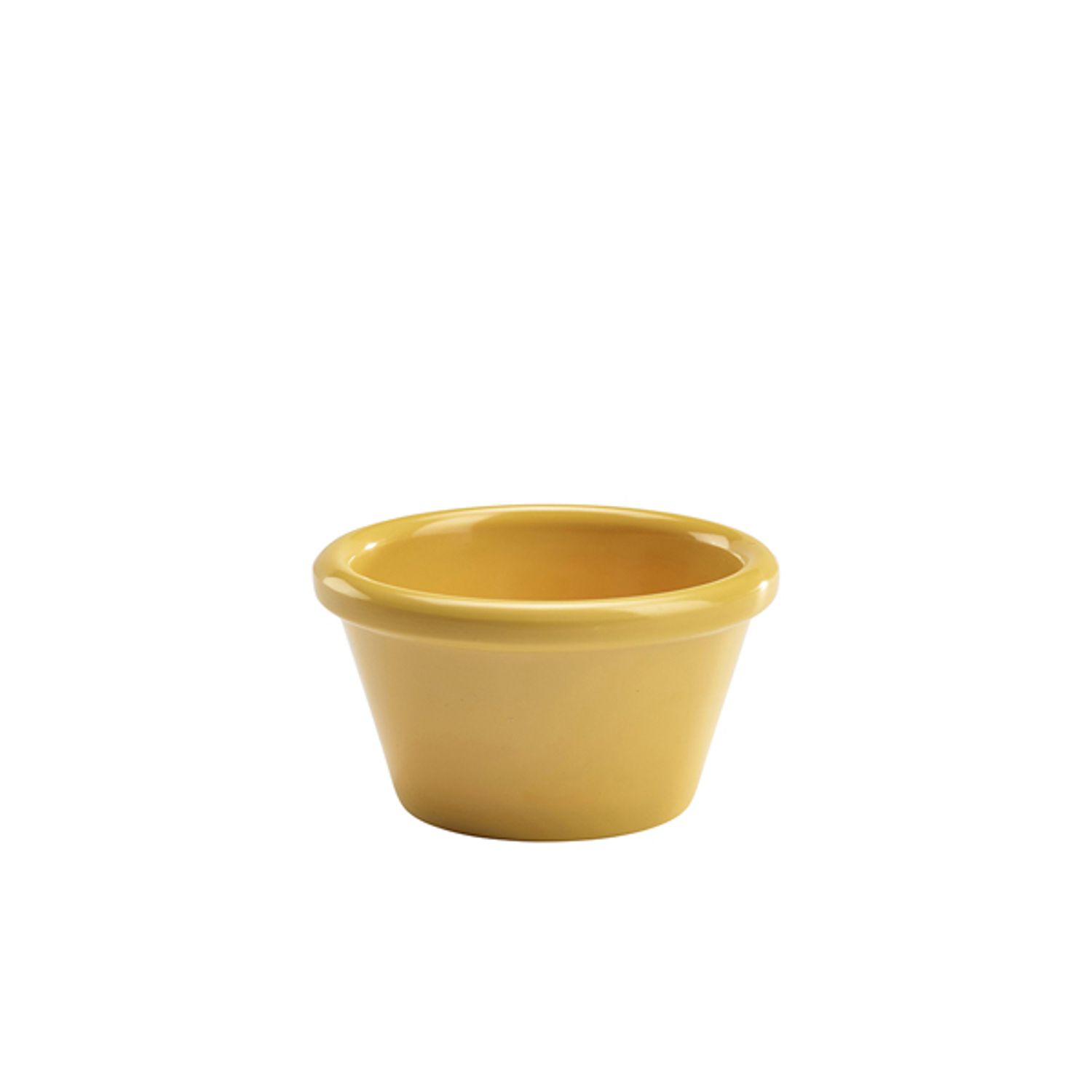 Genware Ramekin - 3oz Smooth - Yellow- you get 24