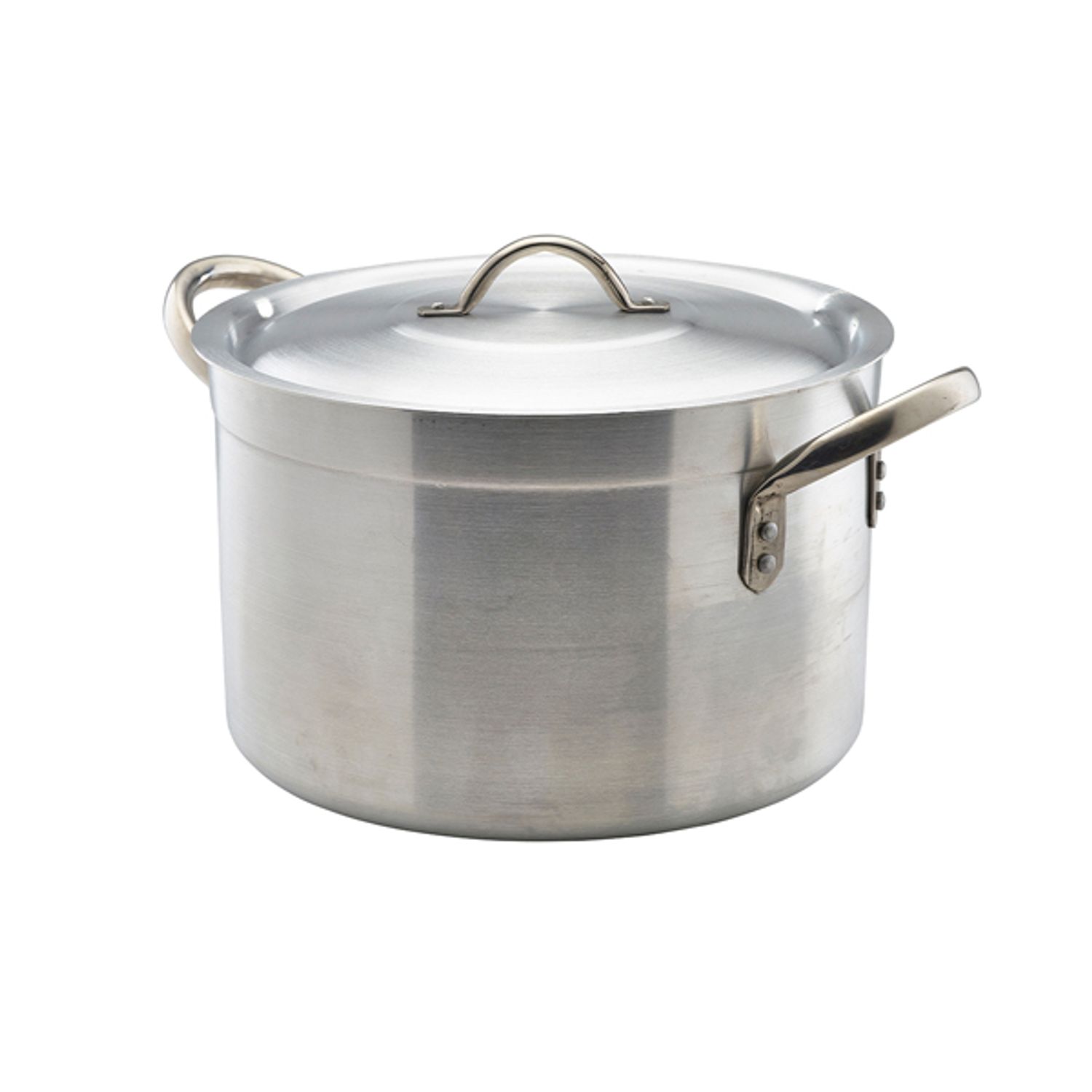 Genware Aluminium Stewpan with Lid 24.5L