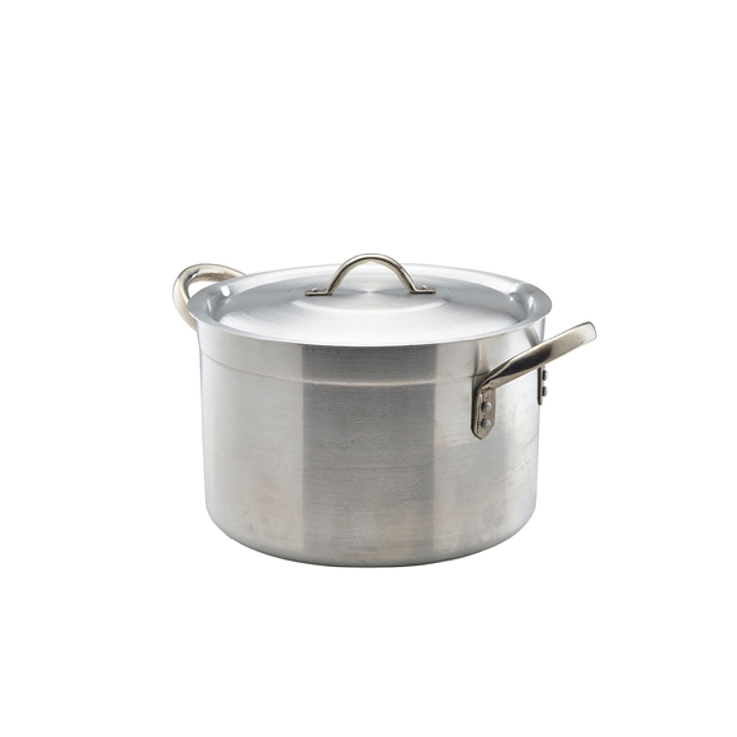 Genware Aluminium Stewpan with Lid 7L