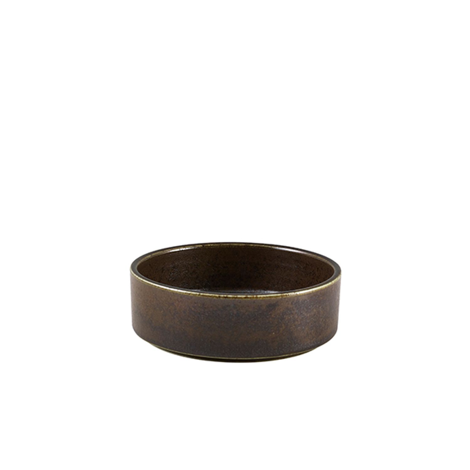Genware Terra Porcelain Black Presentation Bowl 13cm- you get 6
