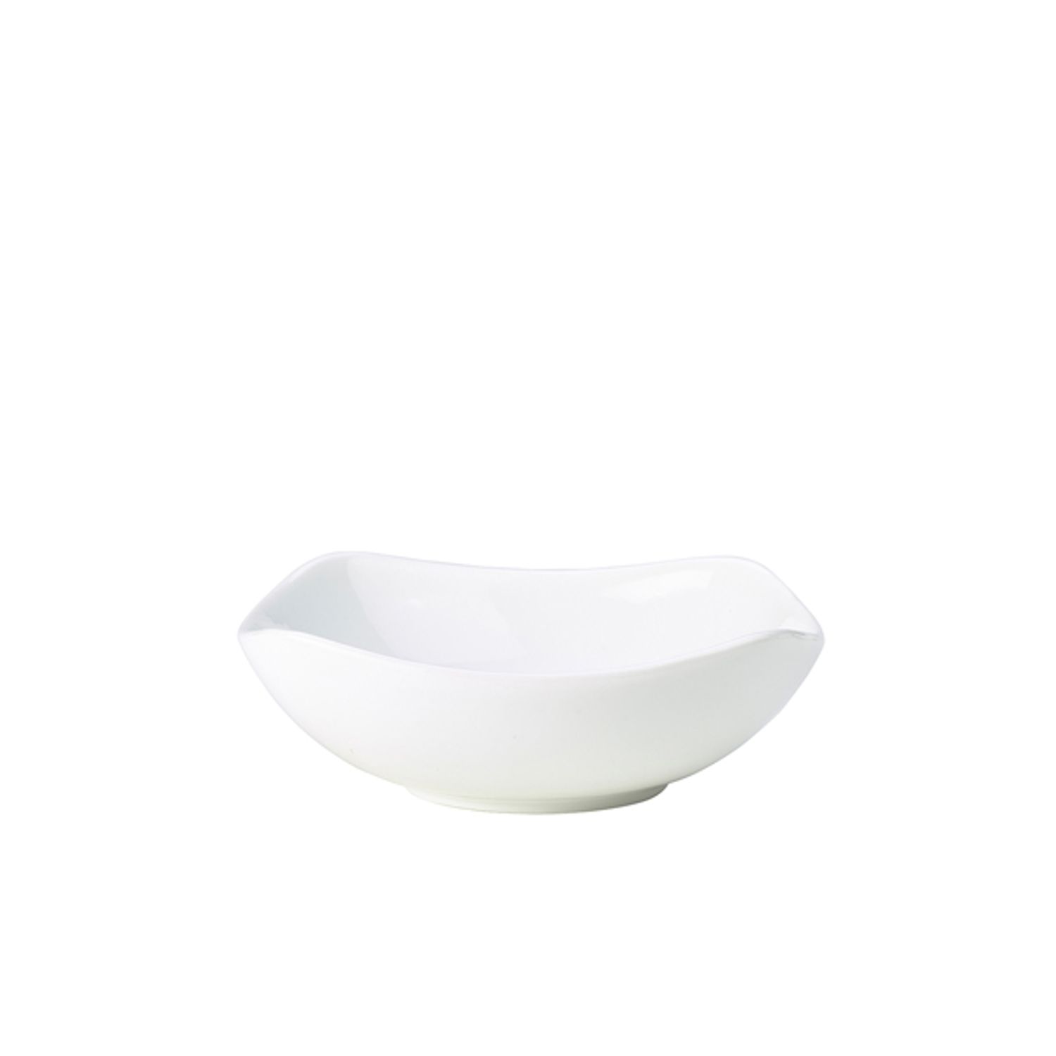 Genware Porcelain Rounded Square Bowl 17cm/6.5in- you get 6