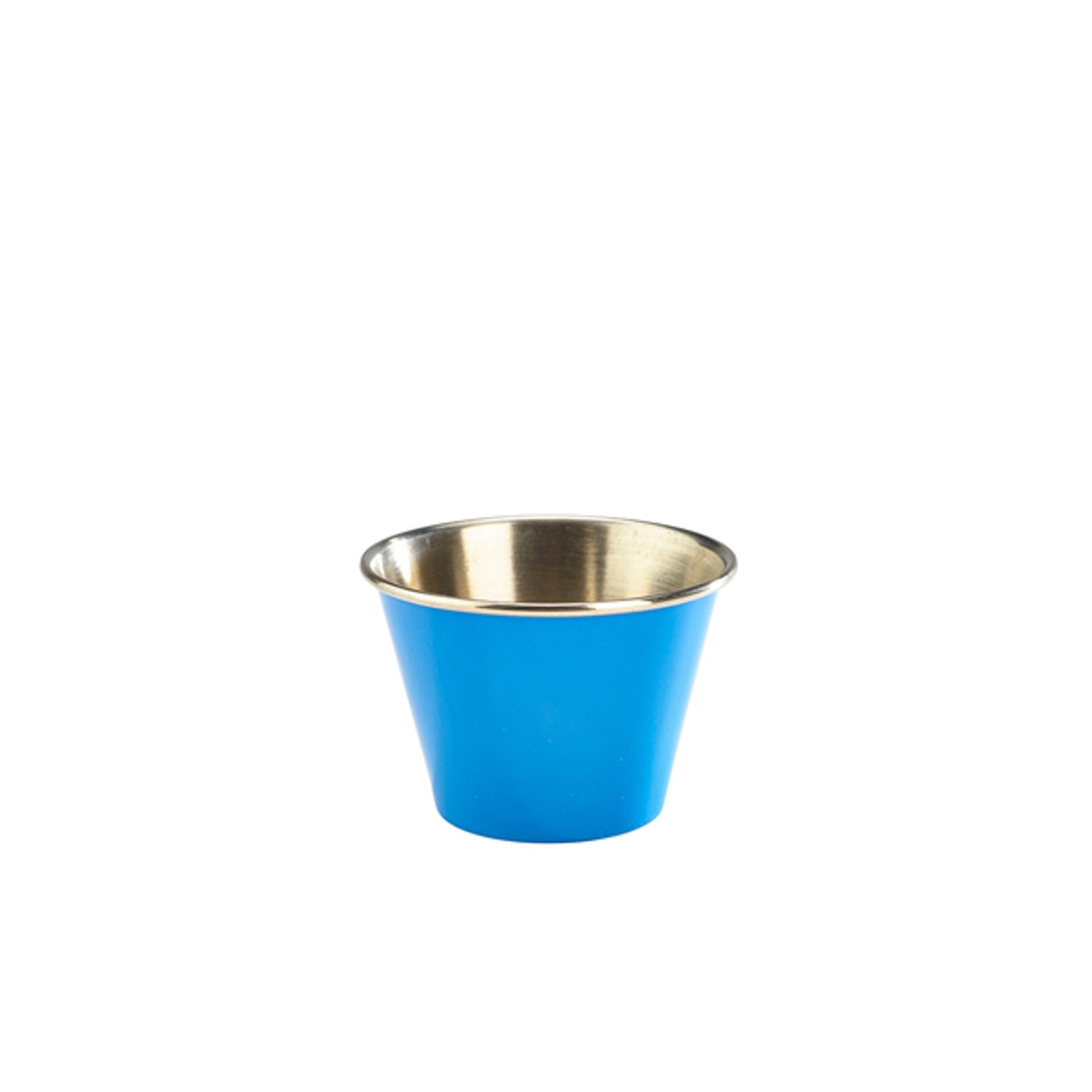Genware Blue Stainless Steel Ramekin - 71ml/2.5oz- you get 24