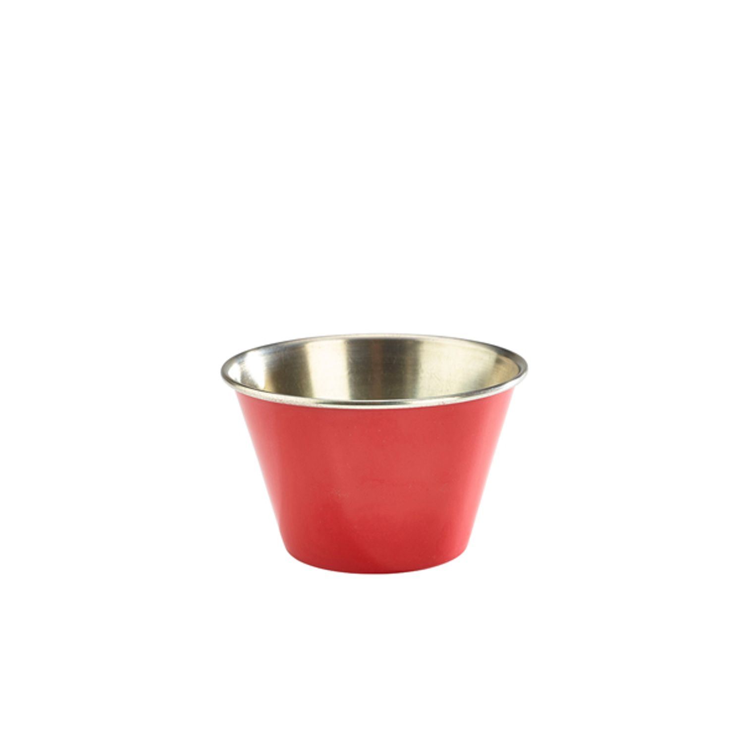 Genware Red Stainless Steel Ramekin - 17cl/6oz- you get 24