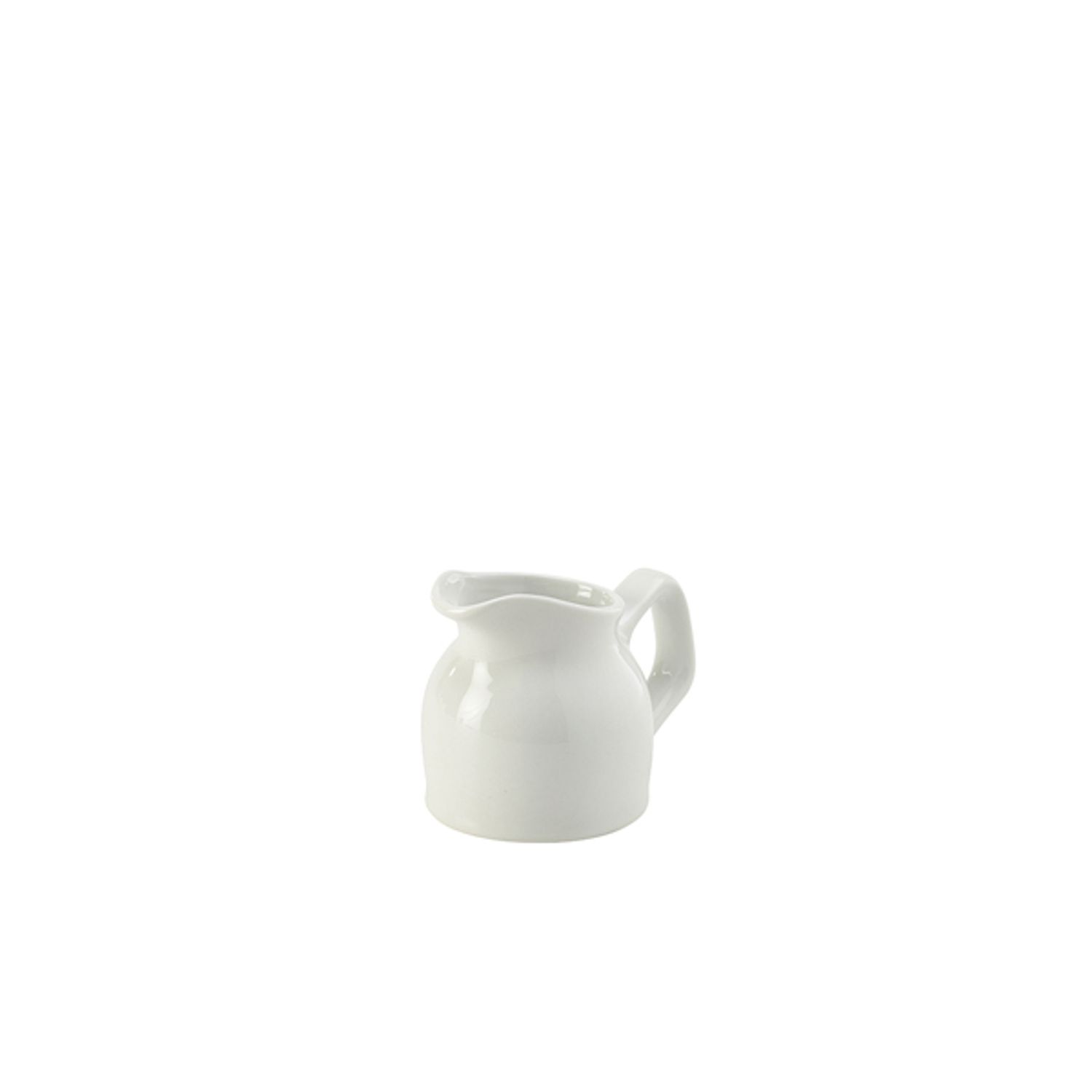 Genware Porcelain Jug 7cl/2.5oz with Handle- you get 6