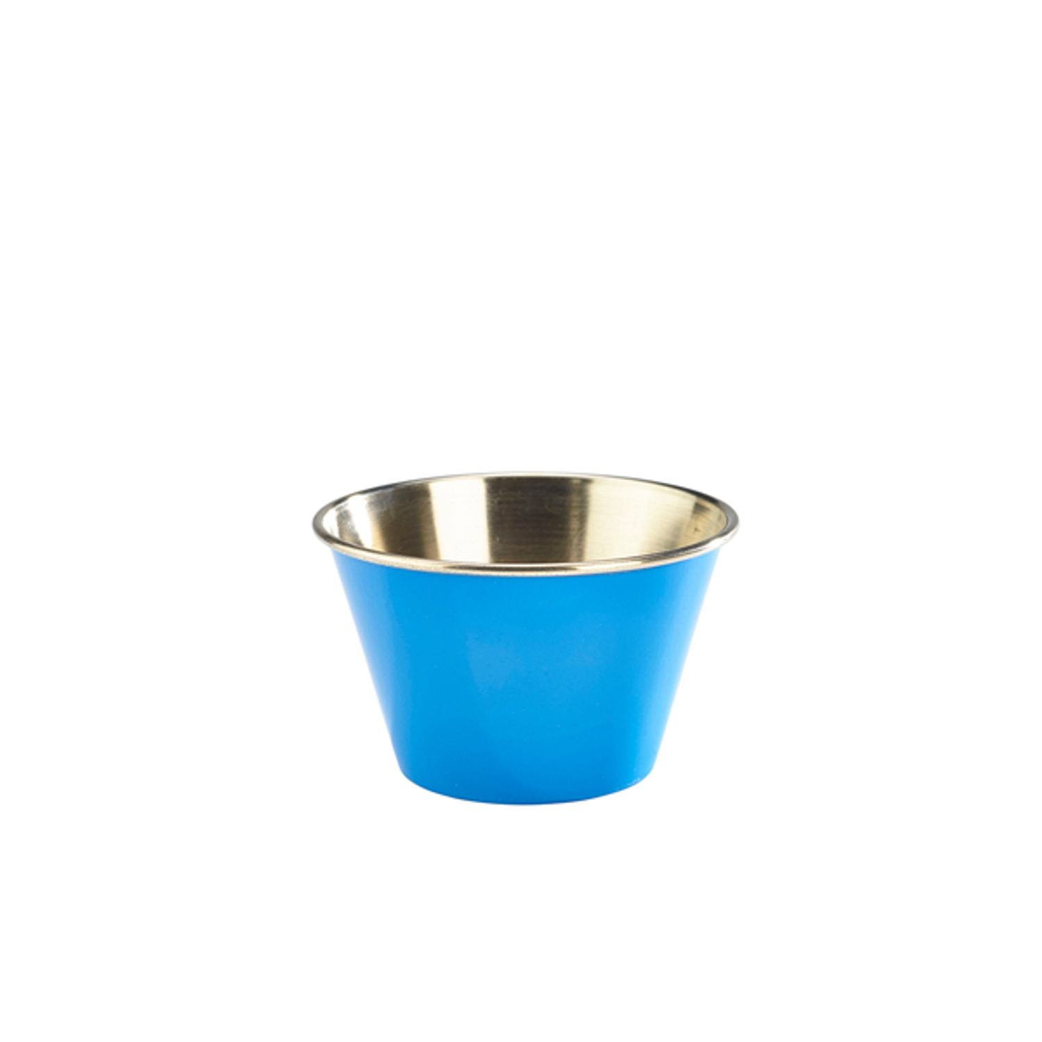 Genware Blue Stainless Steel Ramekin - 17cl/6oz- you get 24