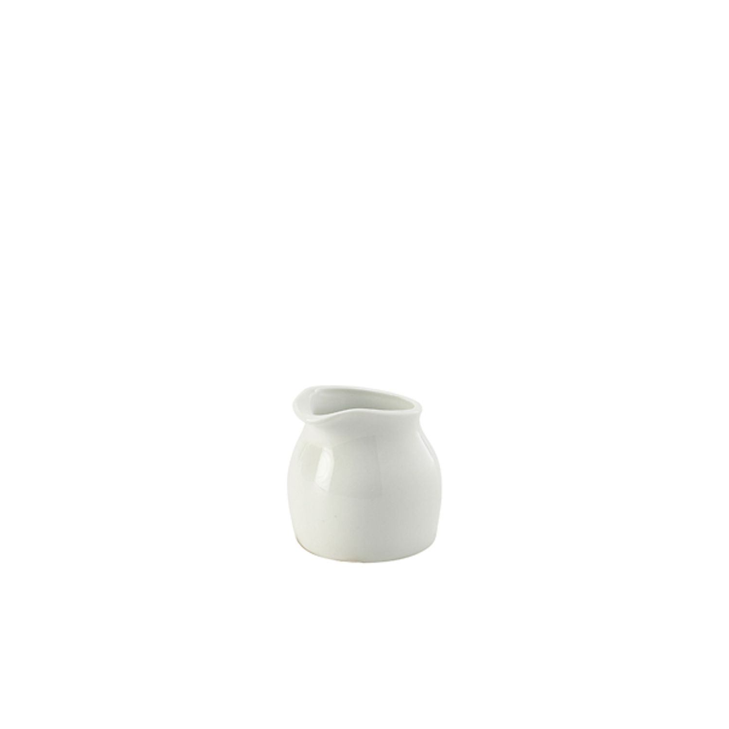 Genware Porcelain Cream Tot 3cl/1oz- you get 6