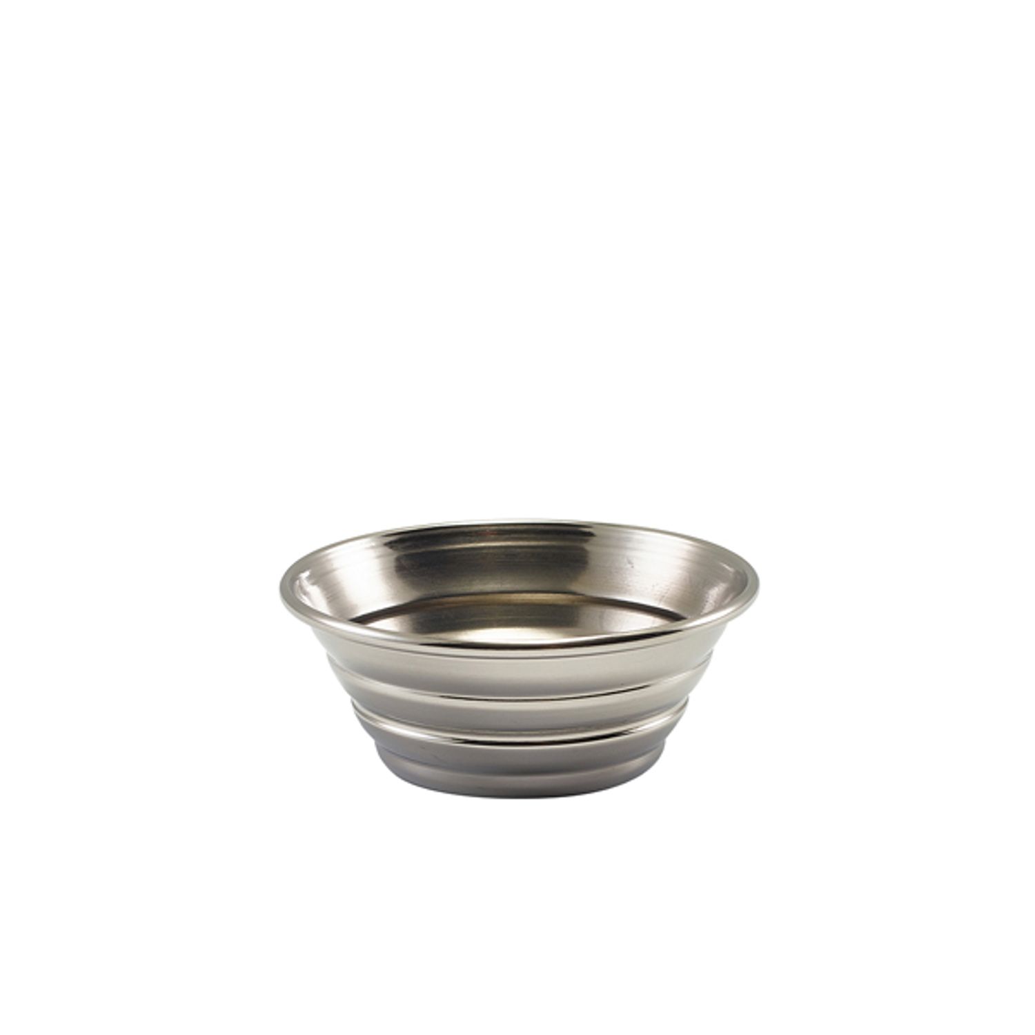 Genware Stainless Steel Ribbed Ramekin - 43ml/1.5oz- you get 24